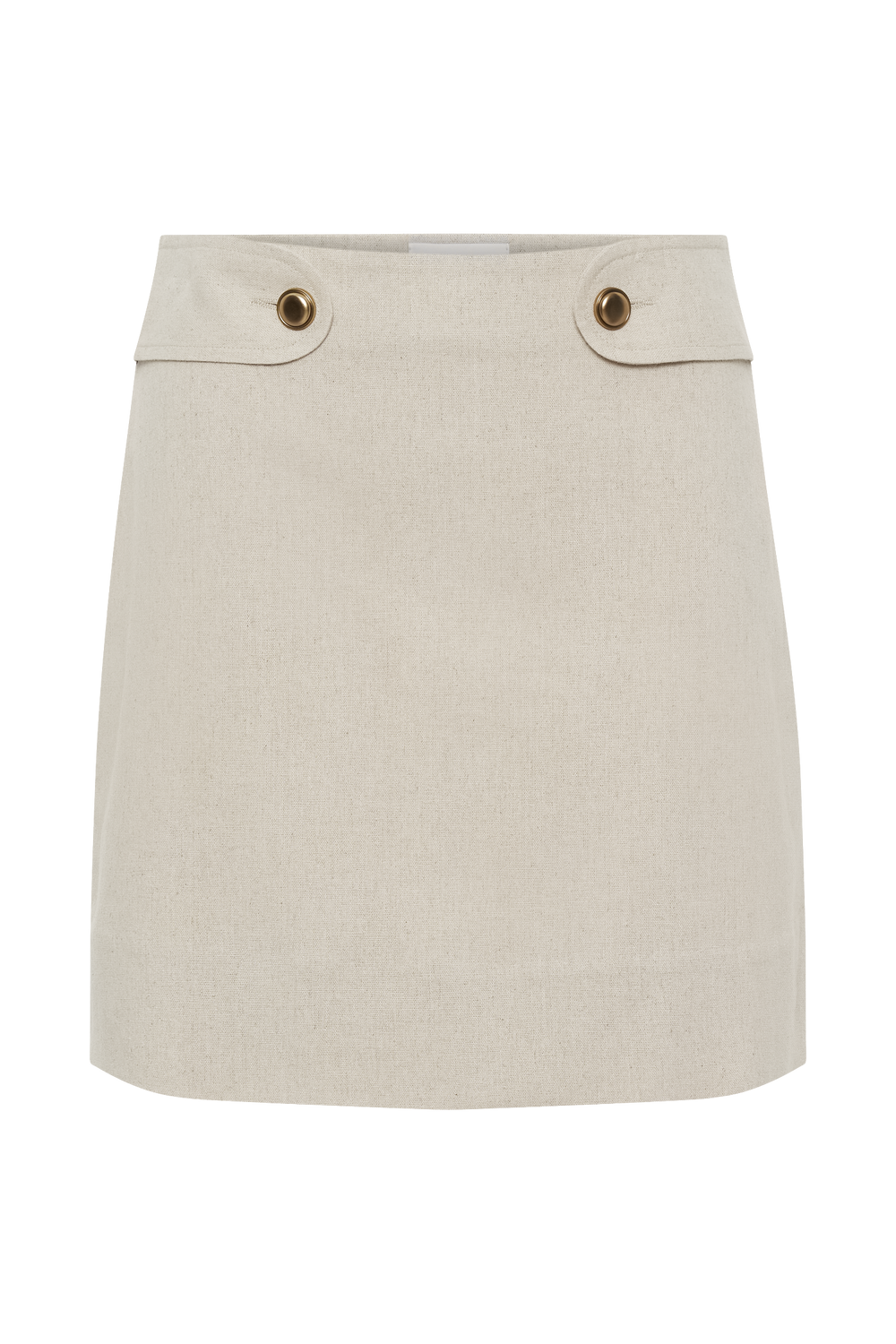 Marquette Linen Mini Skirt - Natural