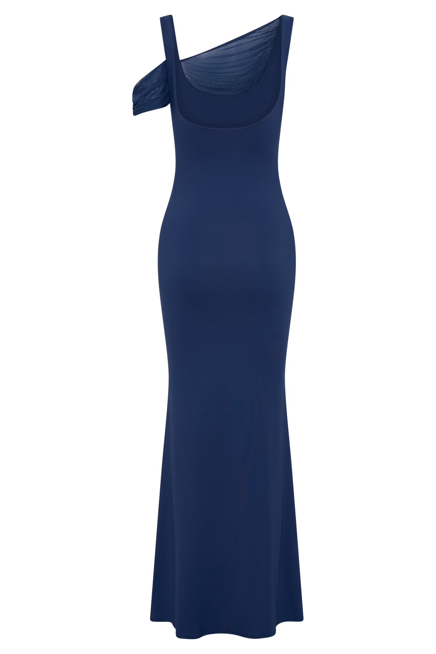 Janette Recycled Nylon And Mesh Sleeveless Maxi Dress - Navy