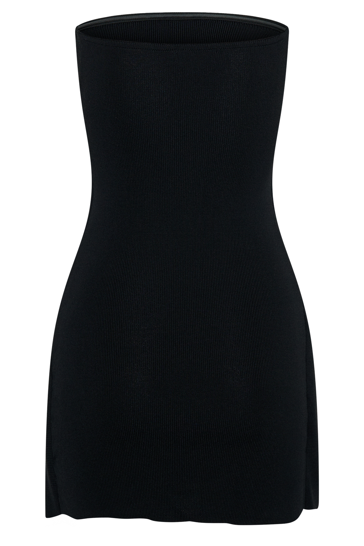 Rian Strapless Knit Mini Dress - Black