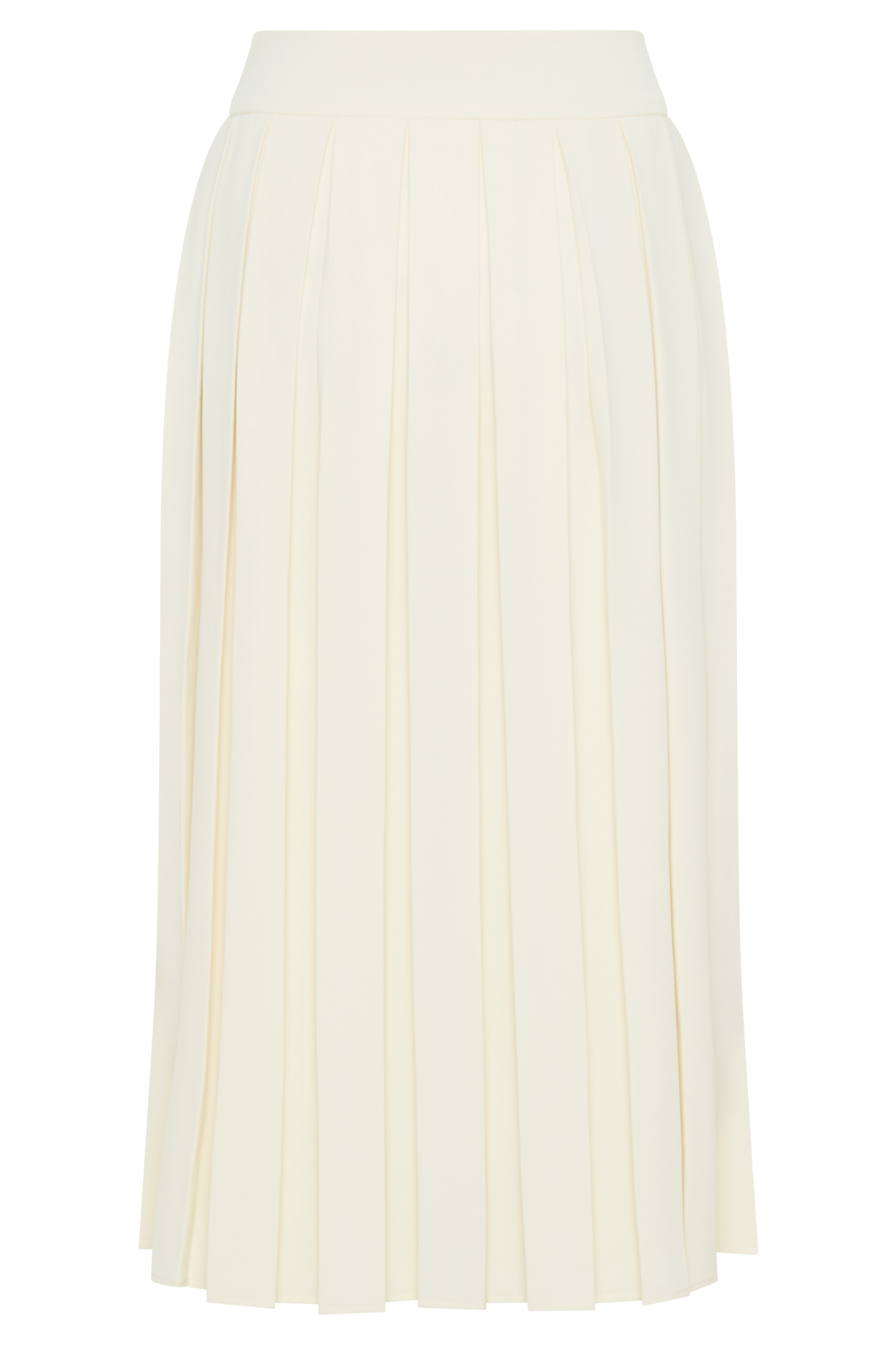 Sunny Pleated Midi Skirt - Ivory