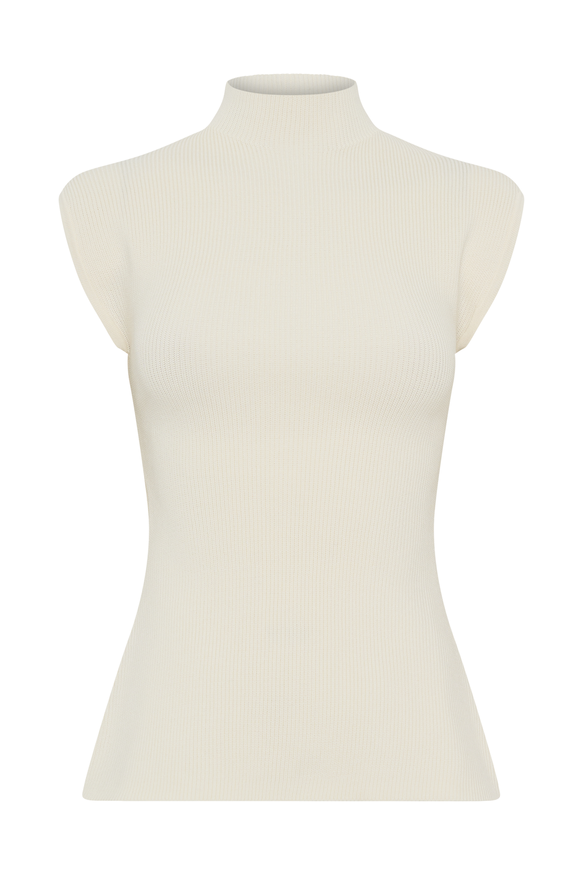 Maxine Knit Open Back Top - Ivory