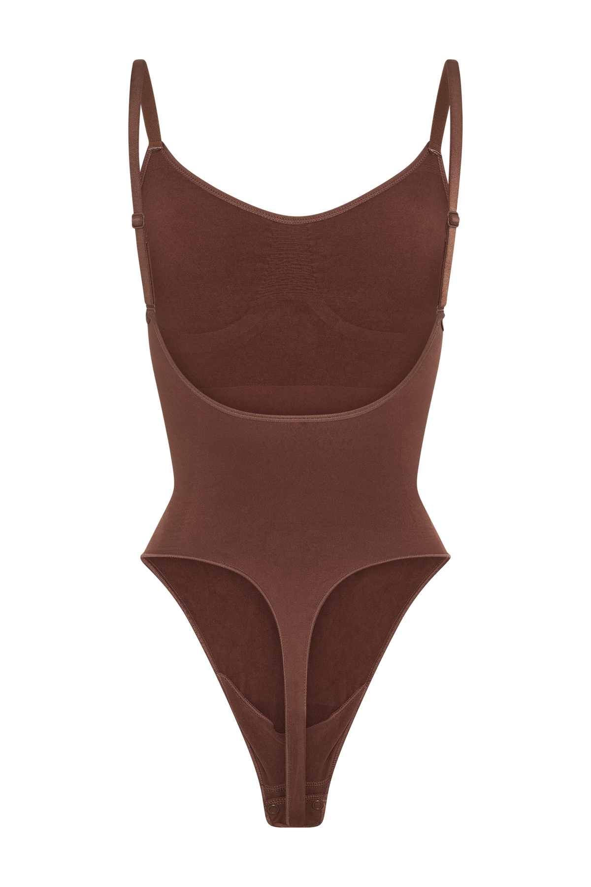 Alyssa Backless Shapewear Bodysuit - Espresso