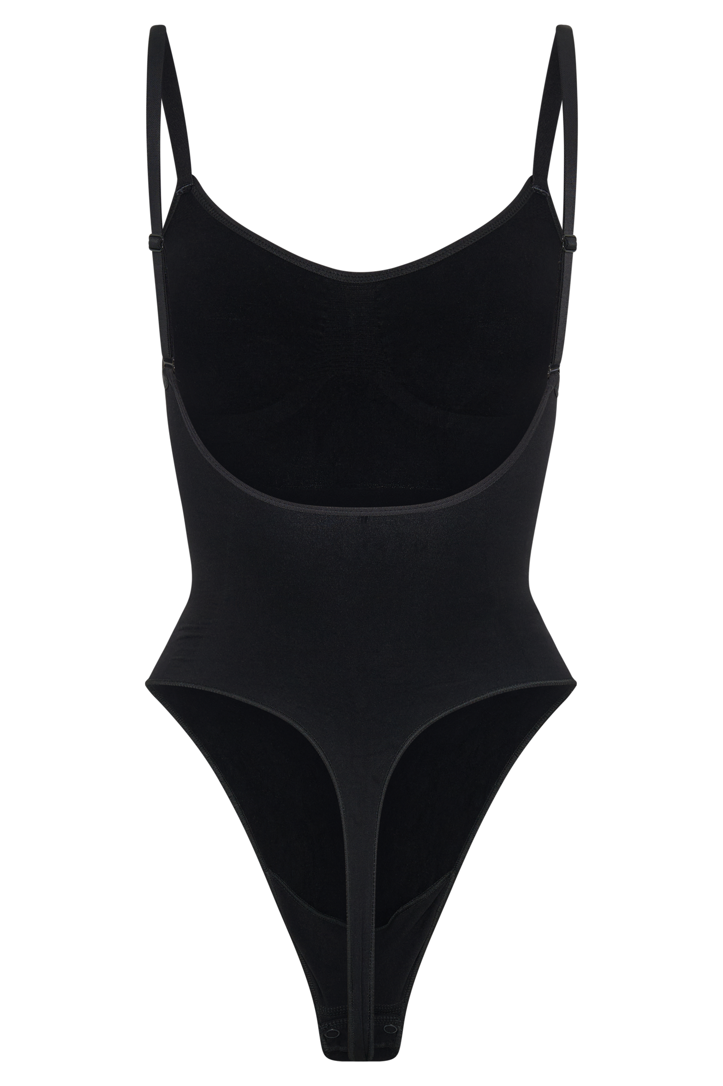 Alyssa Backless Shapewear Bodysuit - Black