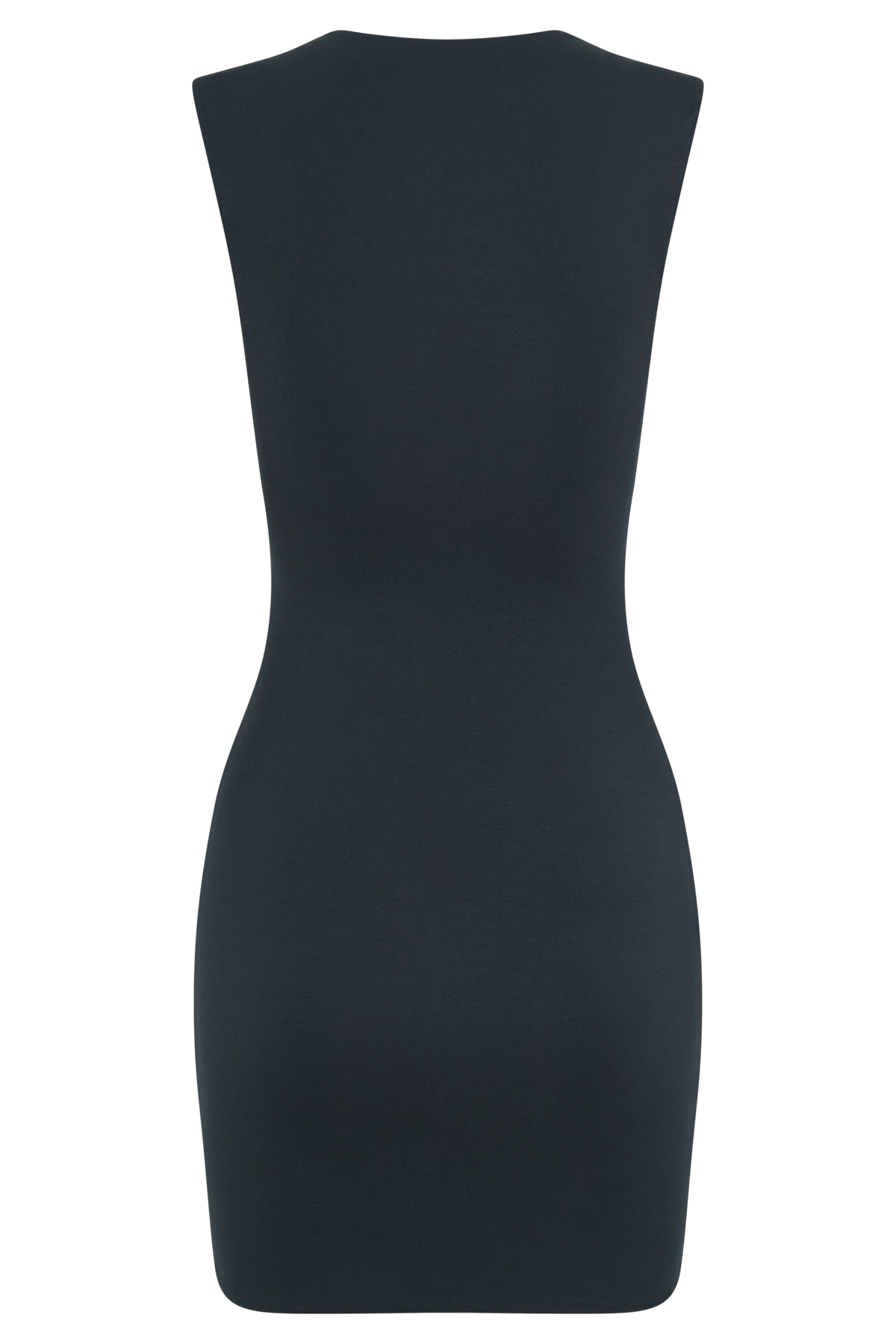 Tatianna Lace Trim Modal Mini Dress - Black