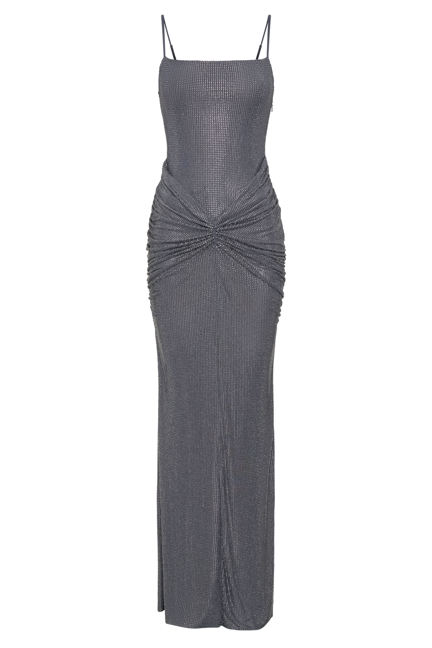 Roisin Diamante Maxi Dress - Gunmetal