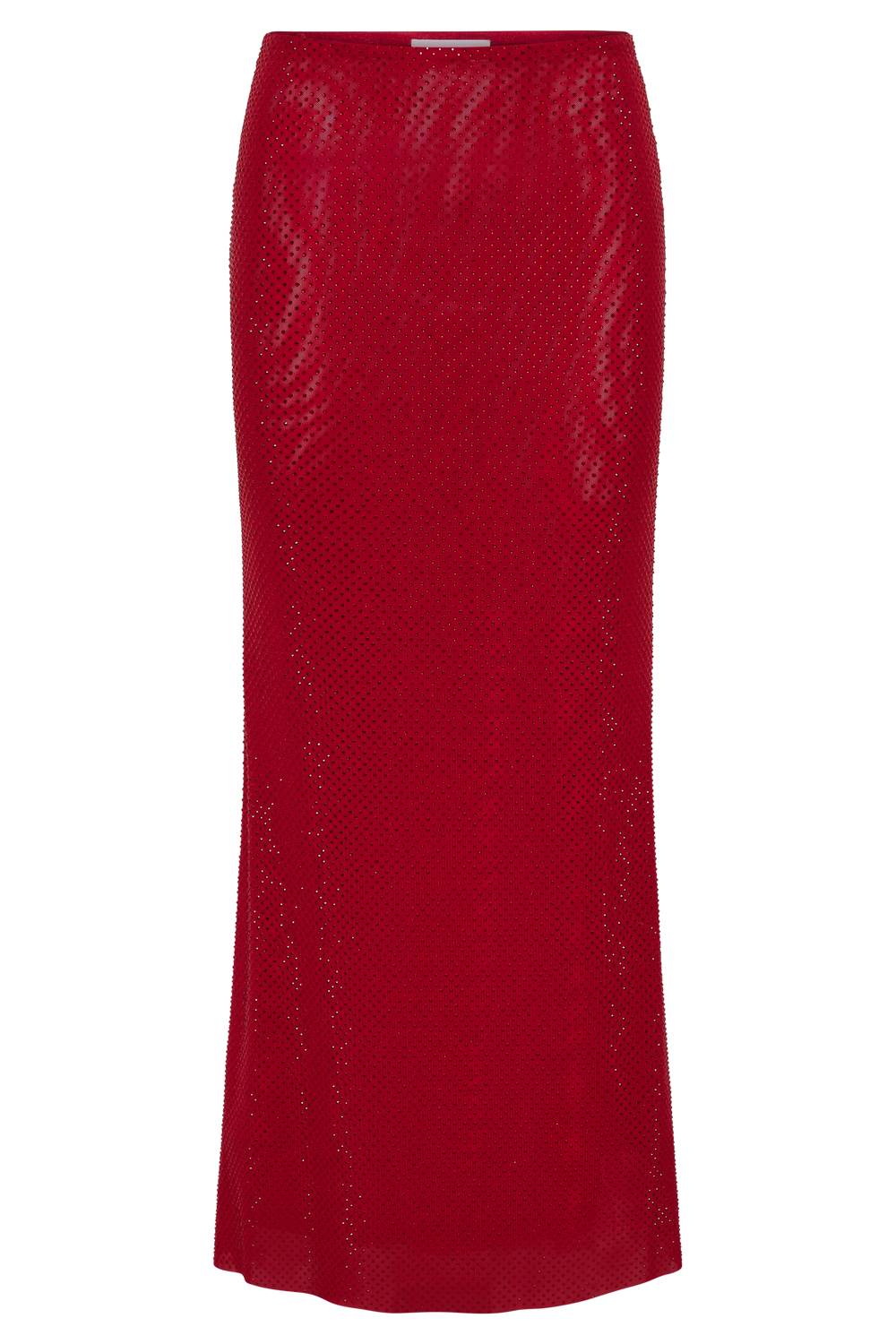 Erika Diamante Maxi Skirt - Vermilion Red