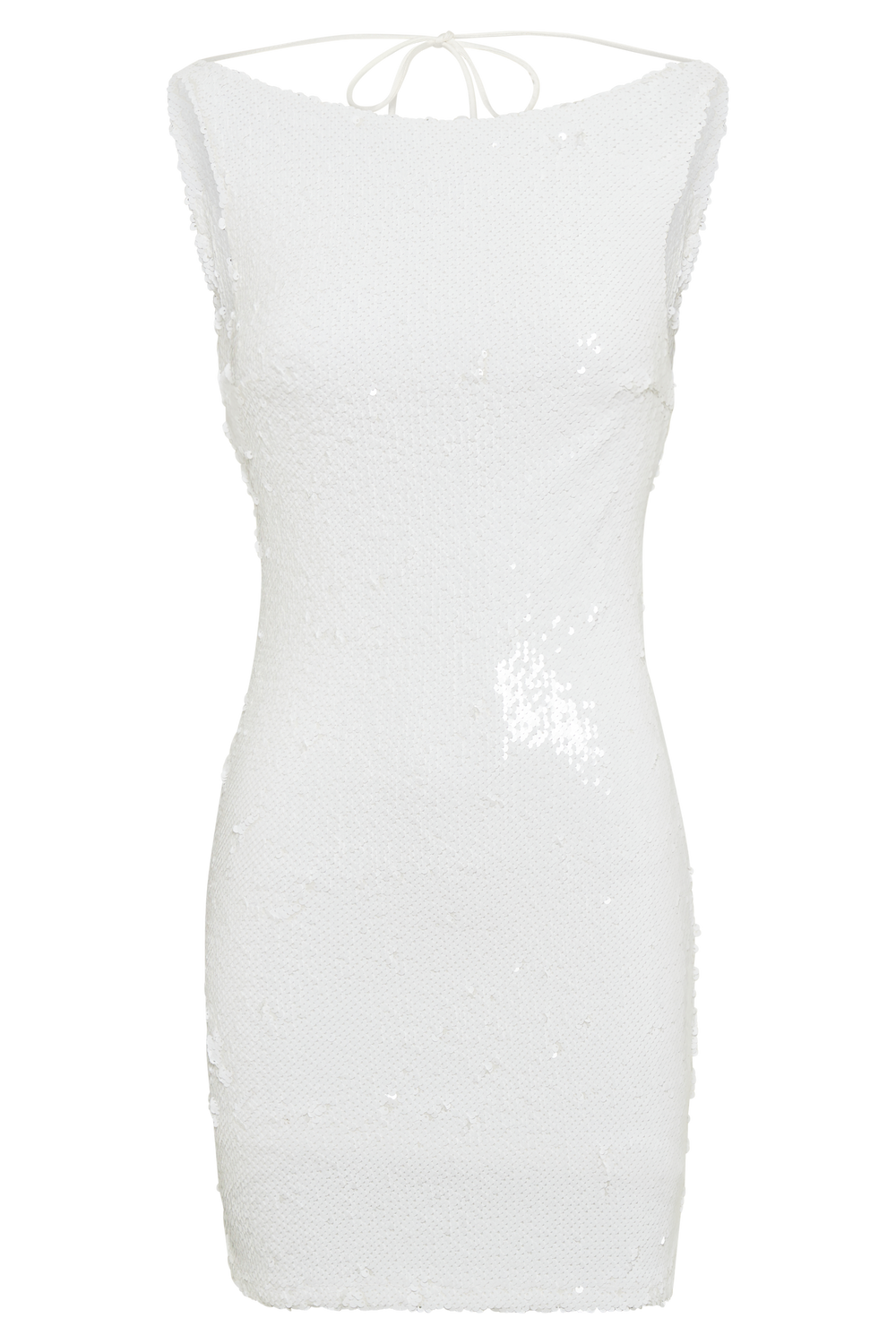 Ayla Sequin Mini Dress - White