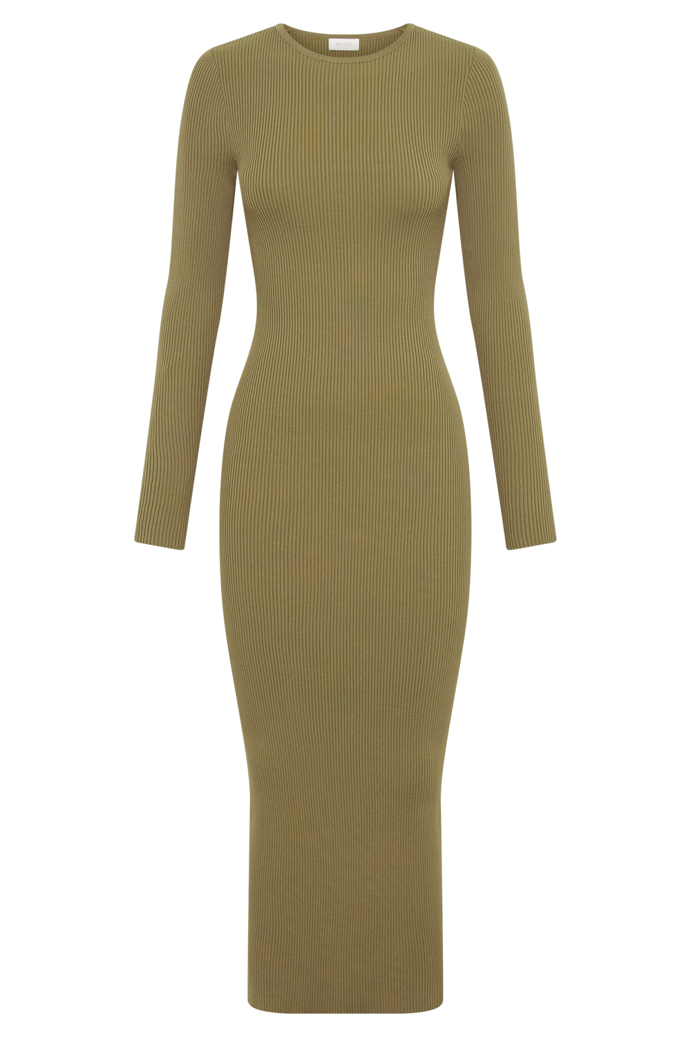 Rowen Long Sleeve Midi Dress - Olive