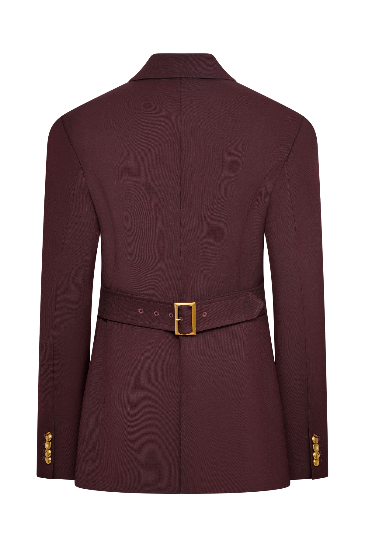 Bellamy Cinched Blazer - Mahogany