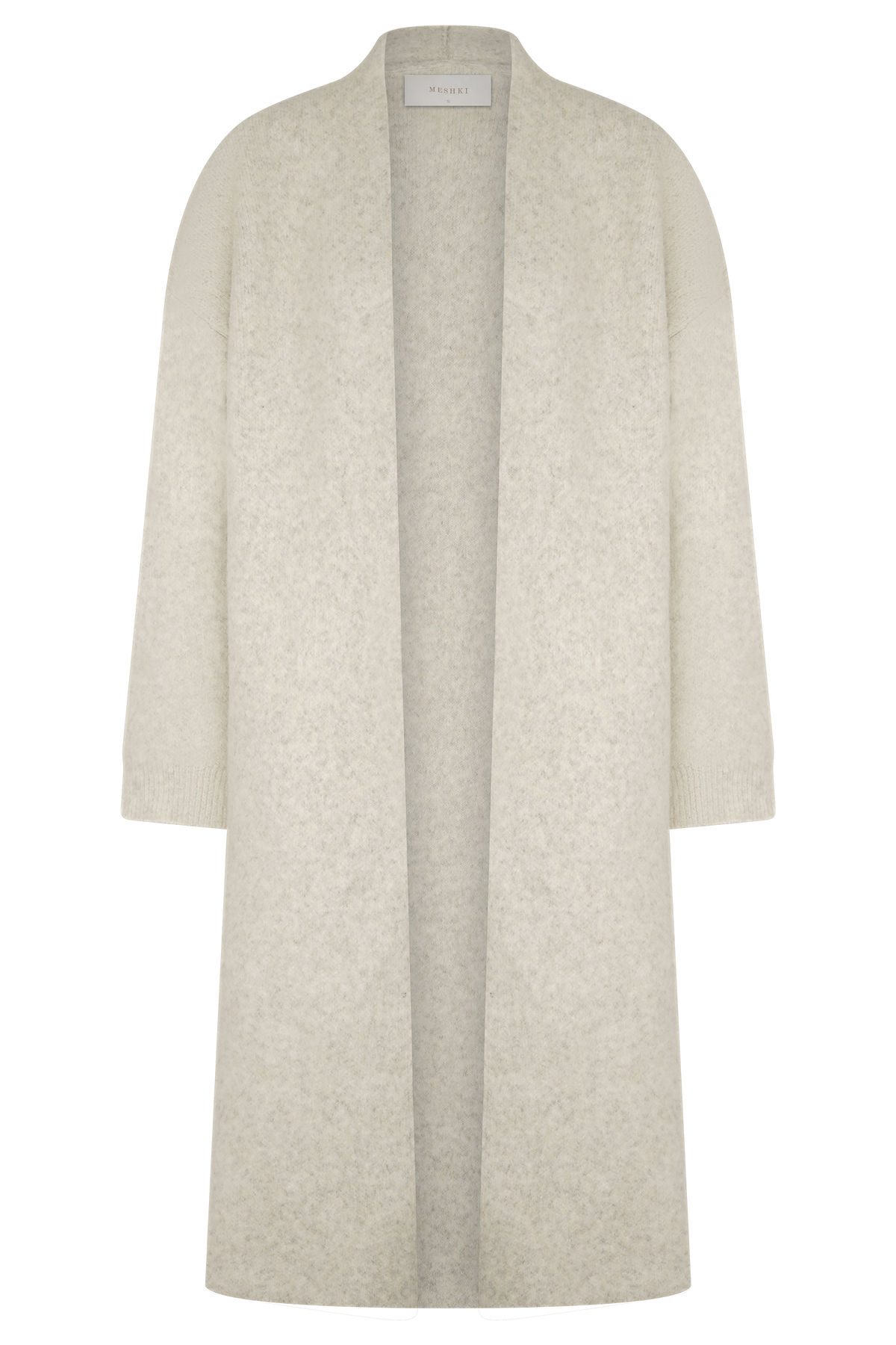 Benson Maxi Knit Cardigan - Cream Marle