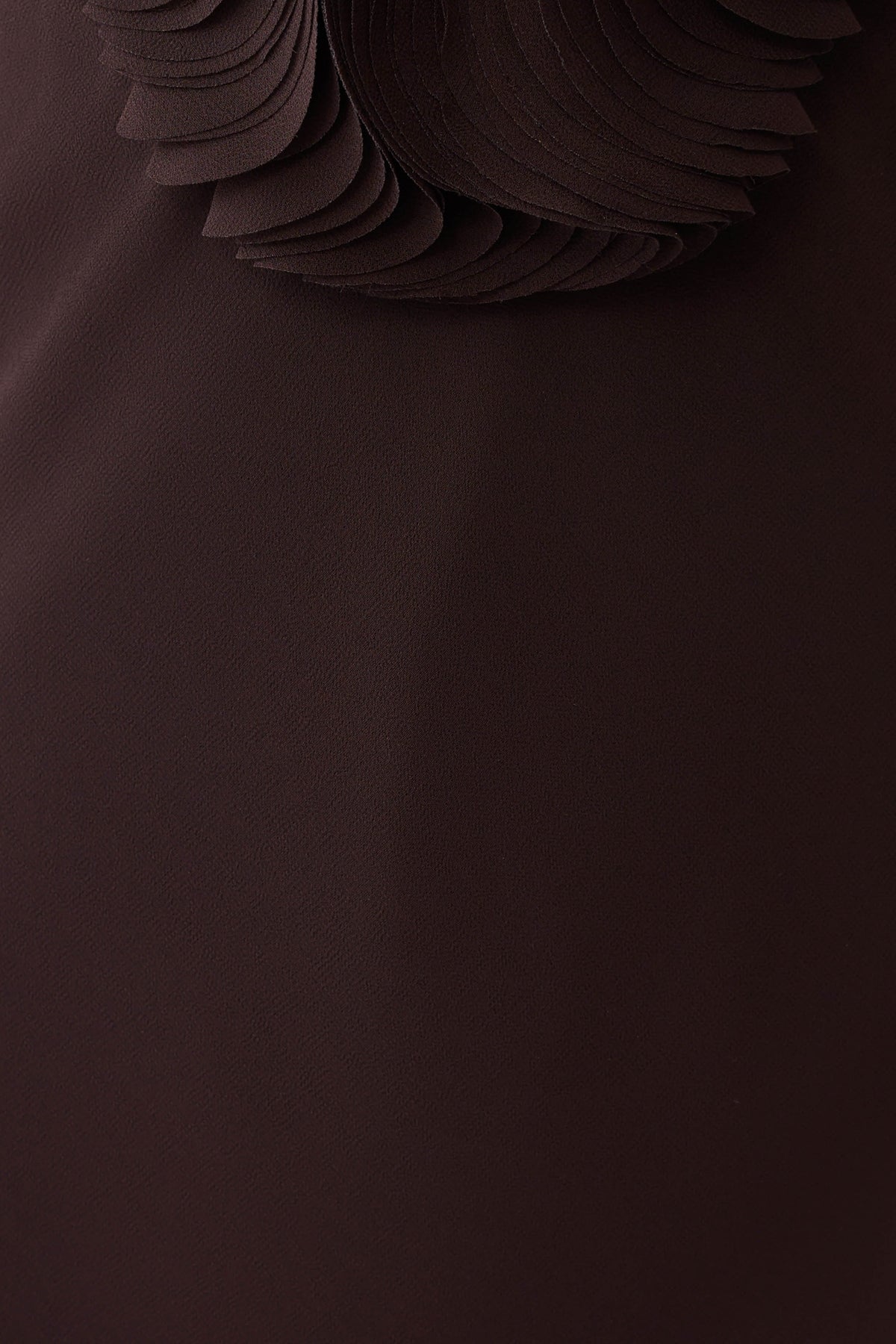 Floriane Chiffon Halter Maxi Dress - Dark Chocolate