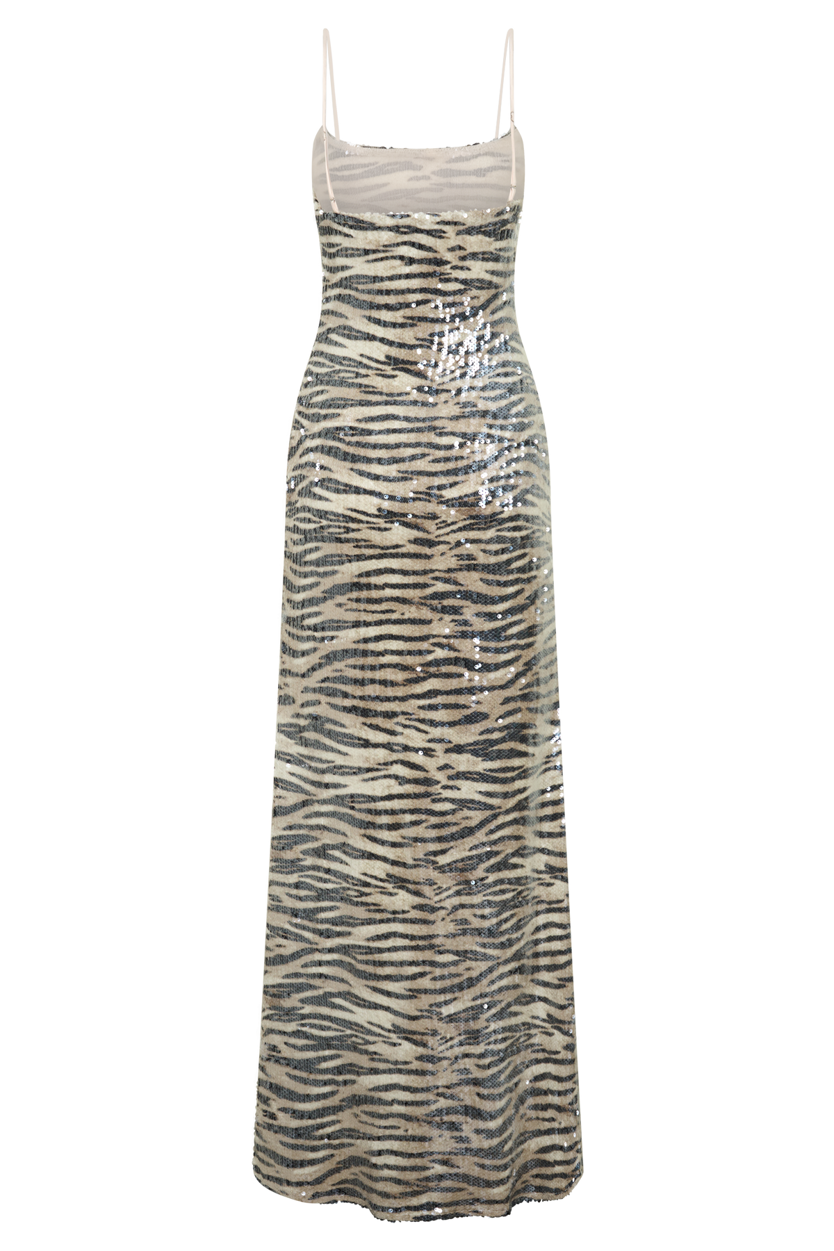 Deborah Sequin Maxi Dress - Zebra Print