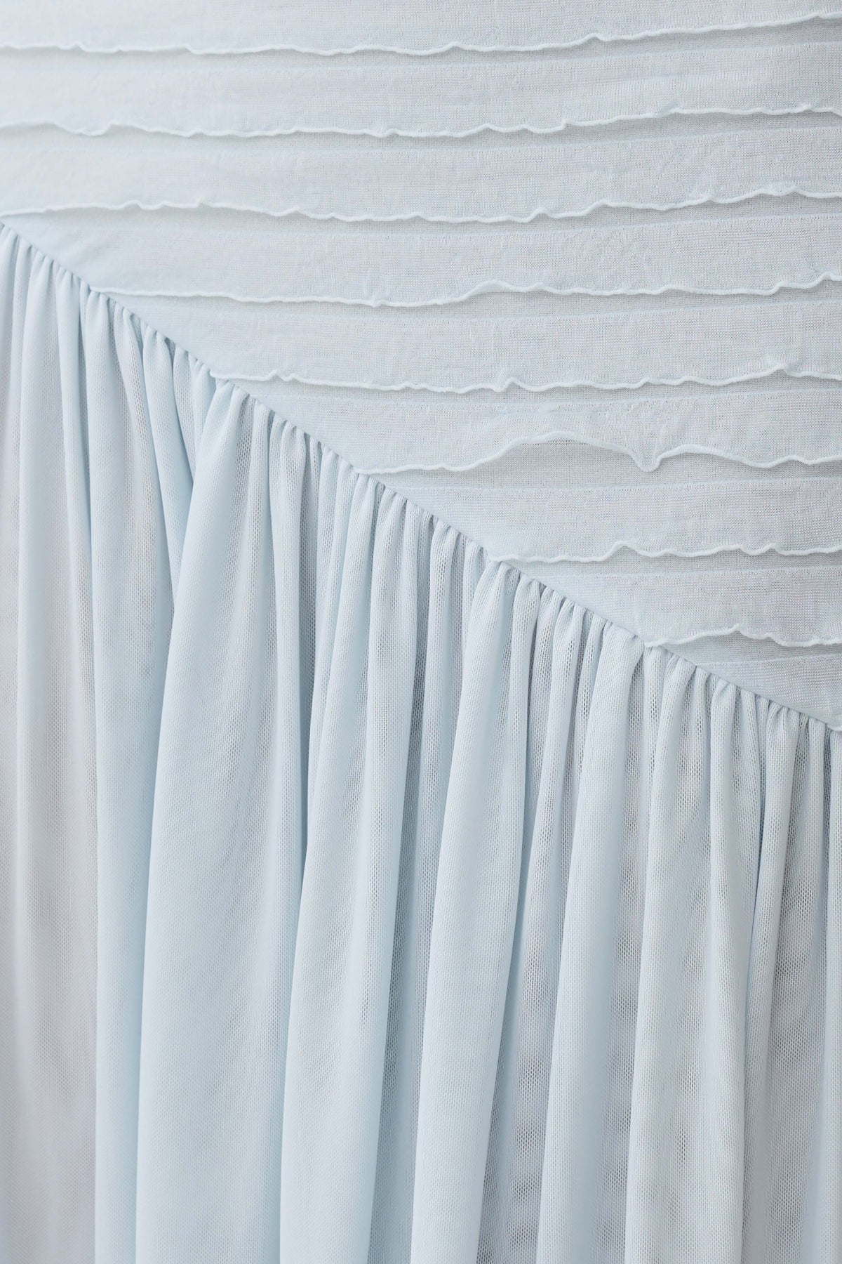 Ciara Frilled Bodice Maxi Dress - Sky Blue