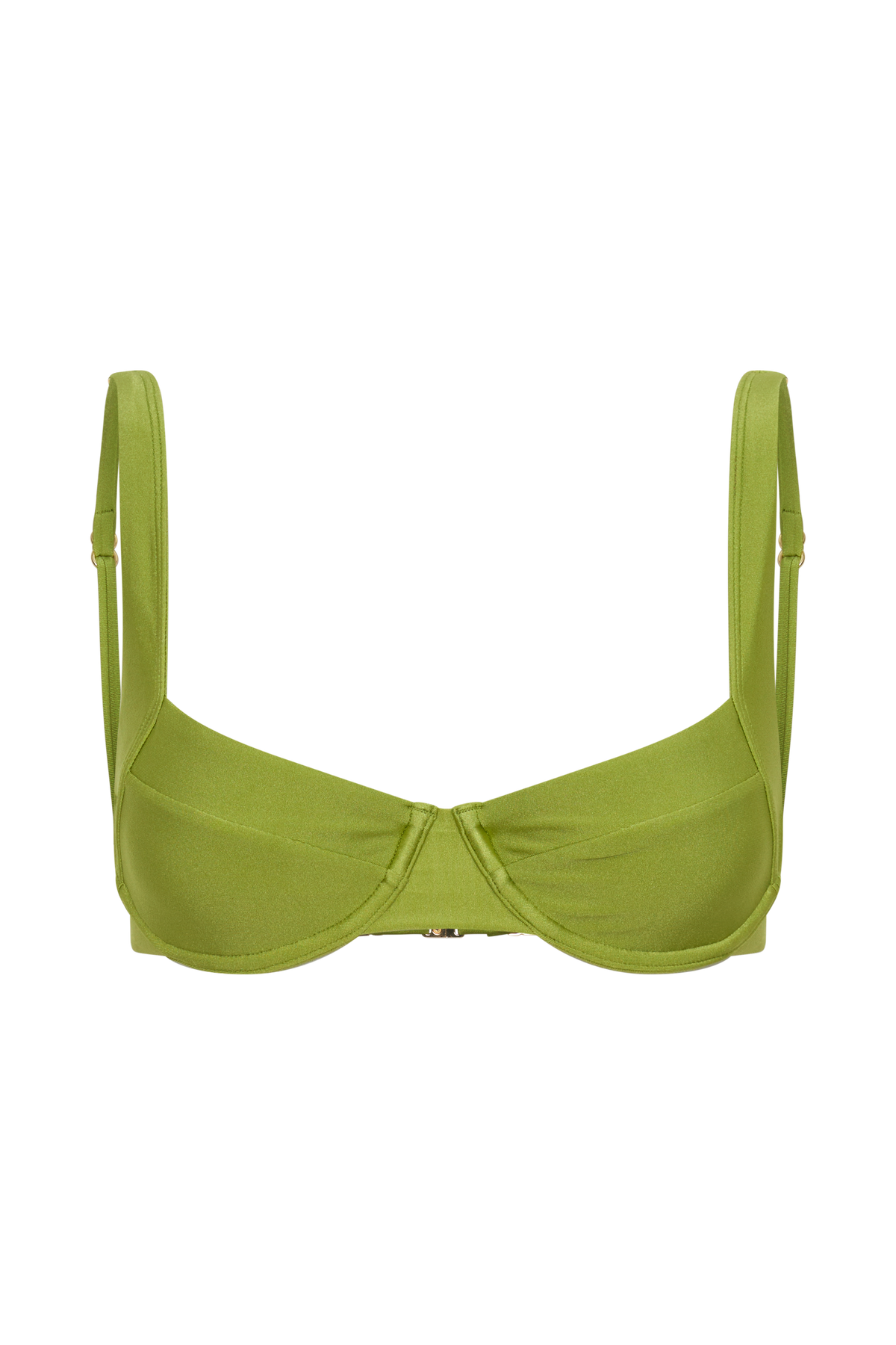 Abra Underwire Apex Bikini Top - Green