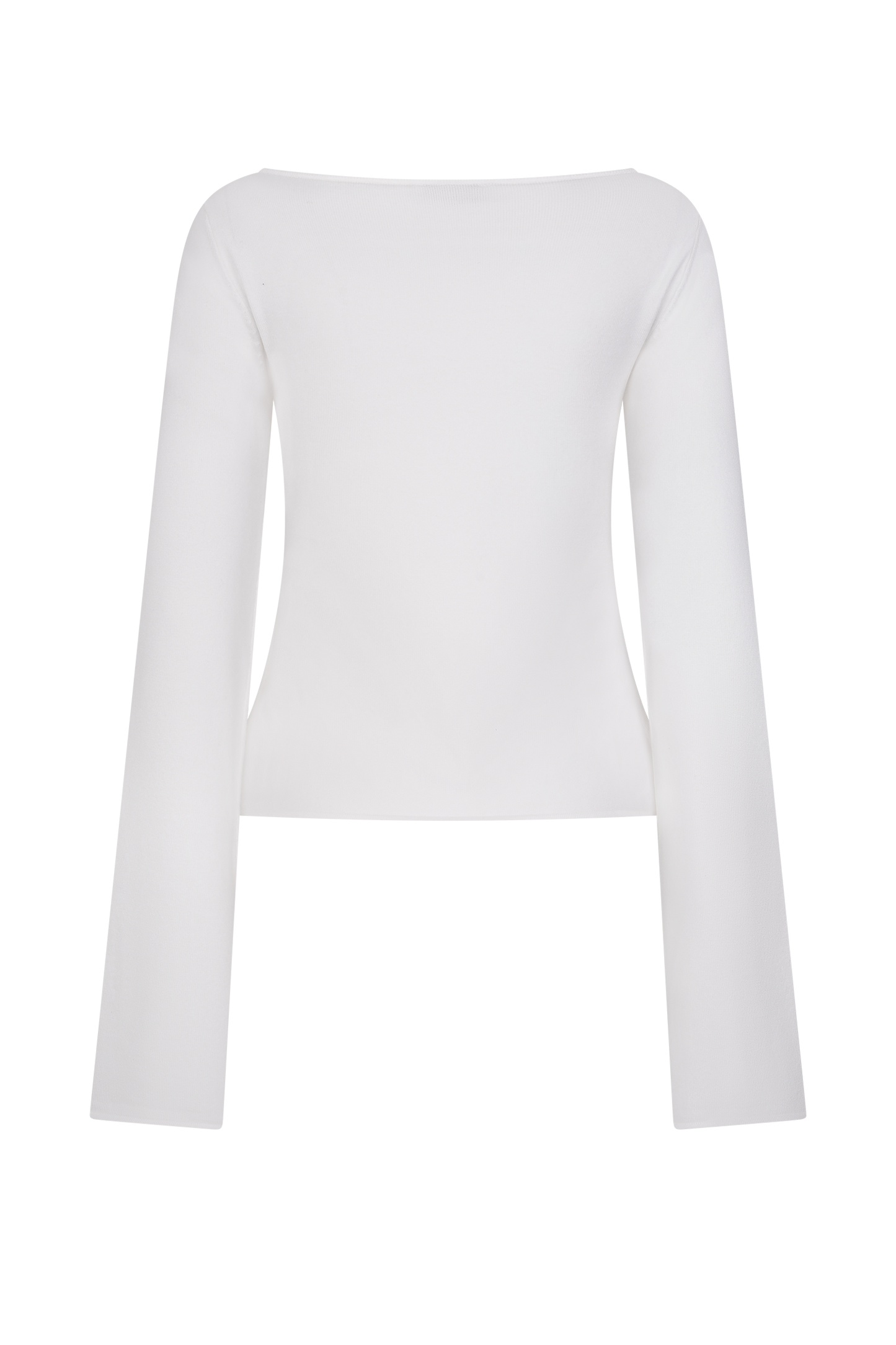 Alejandra Floral Long Sleeve Knit Top - White