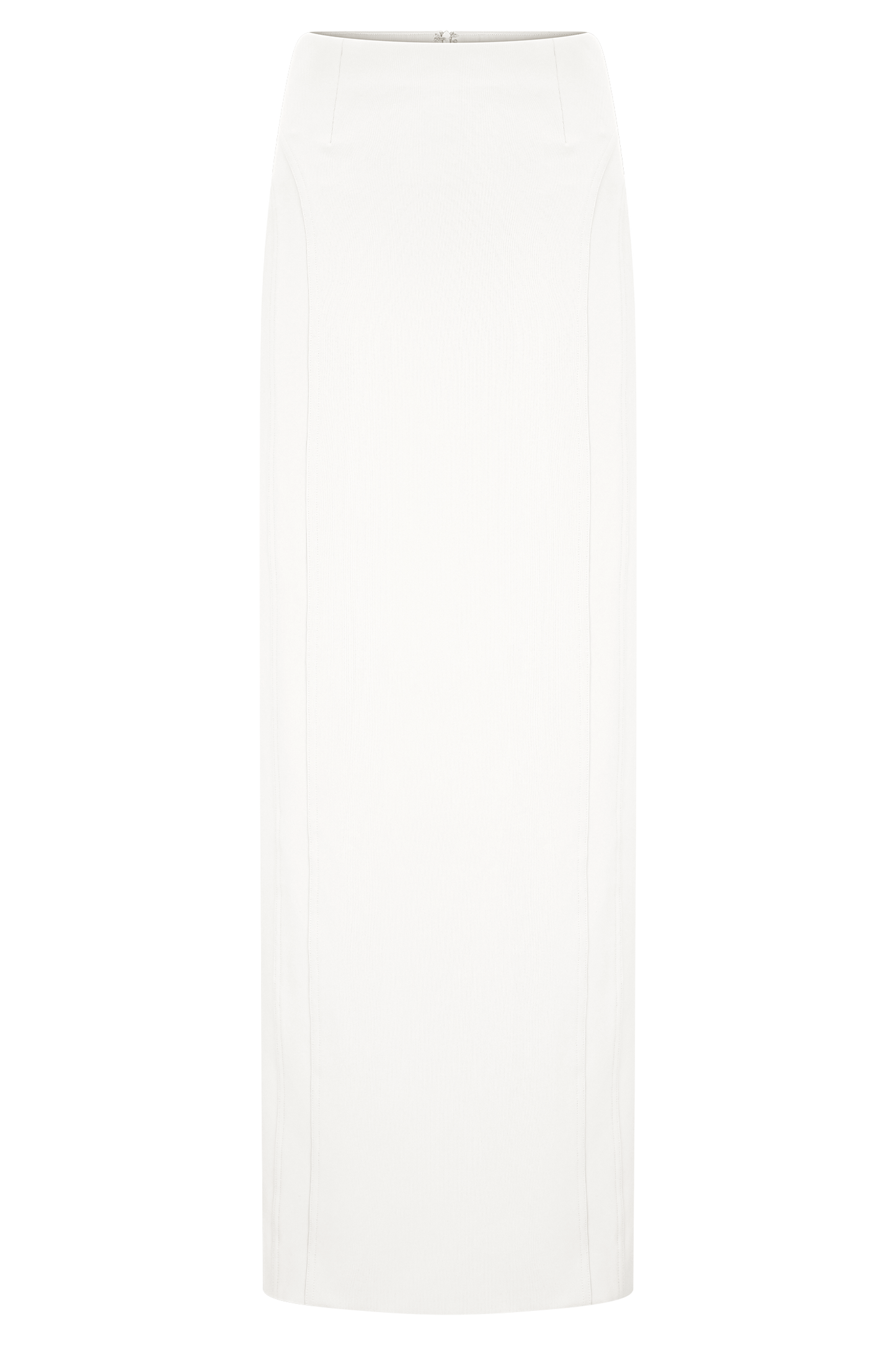 Alma High Waist Maxi Skirt - White