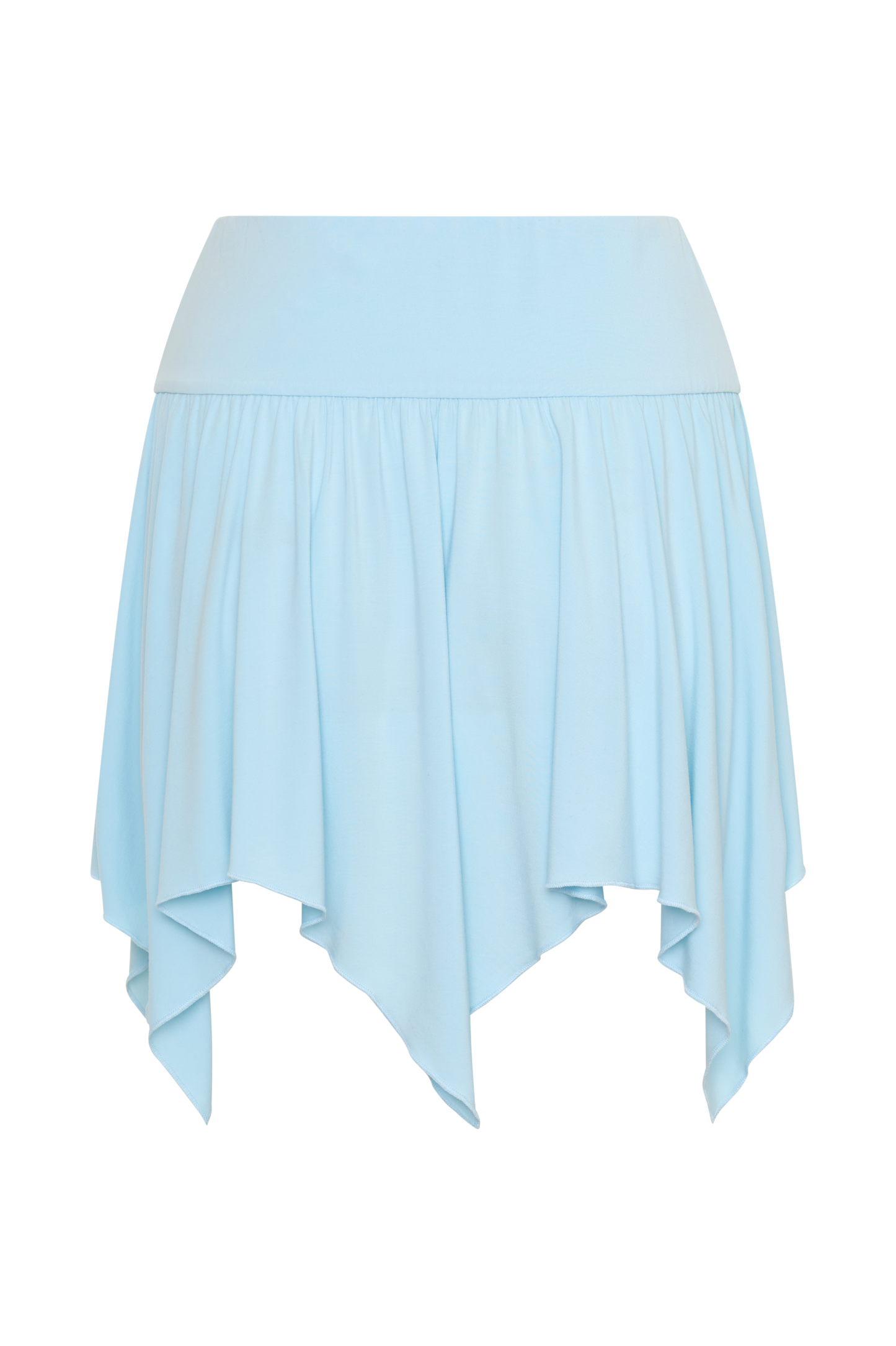 Ambrose Hankie Mini Skirt - Pale Blue