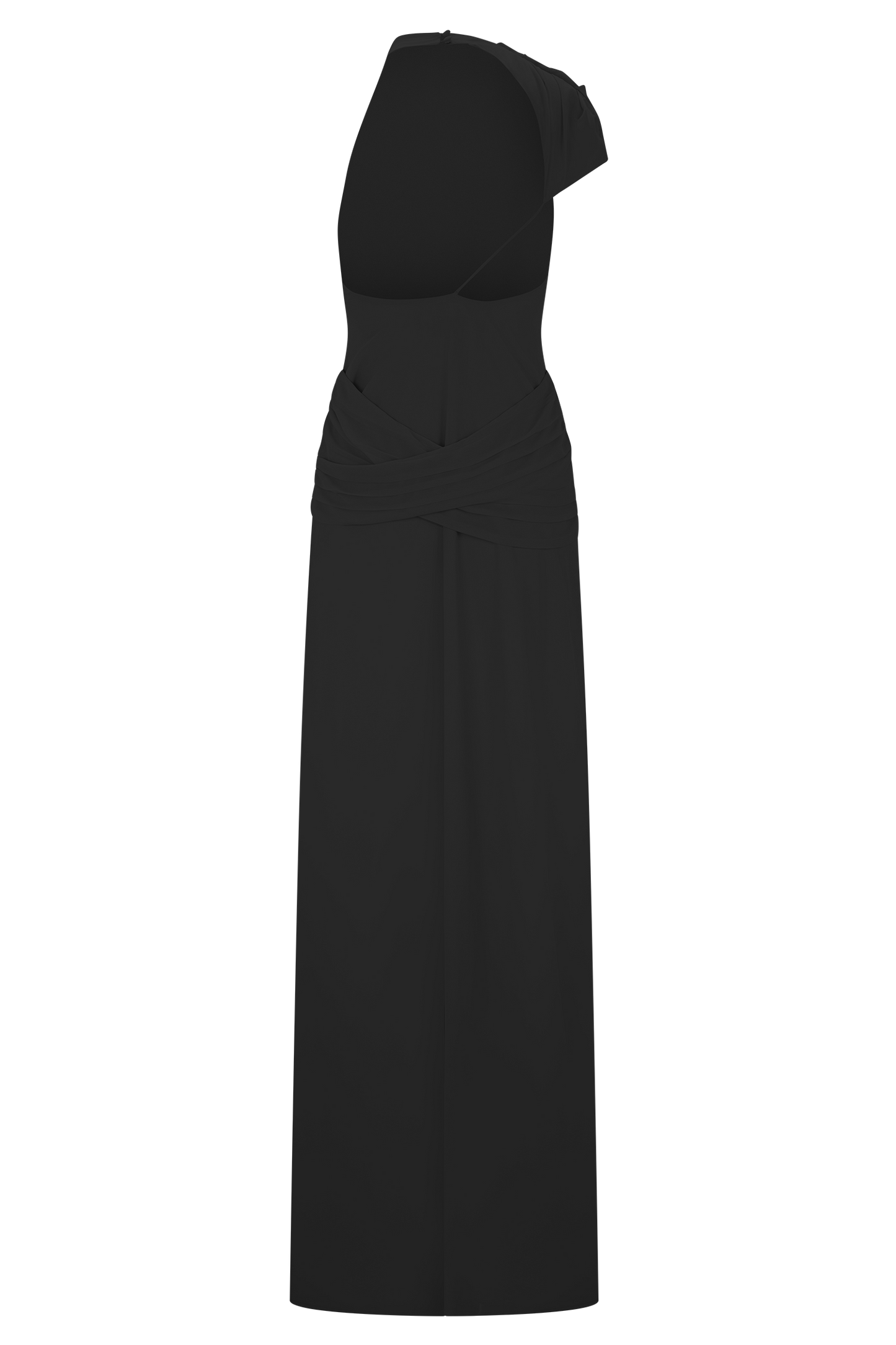 Analia Chiffon Maxi Dress - Black