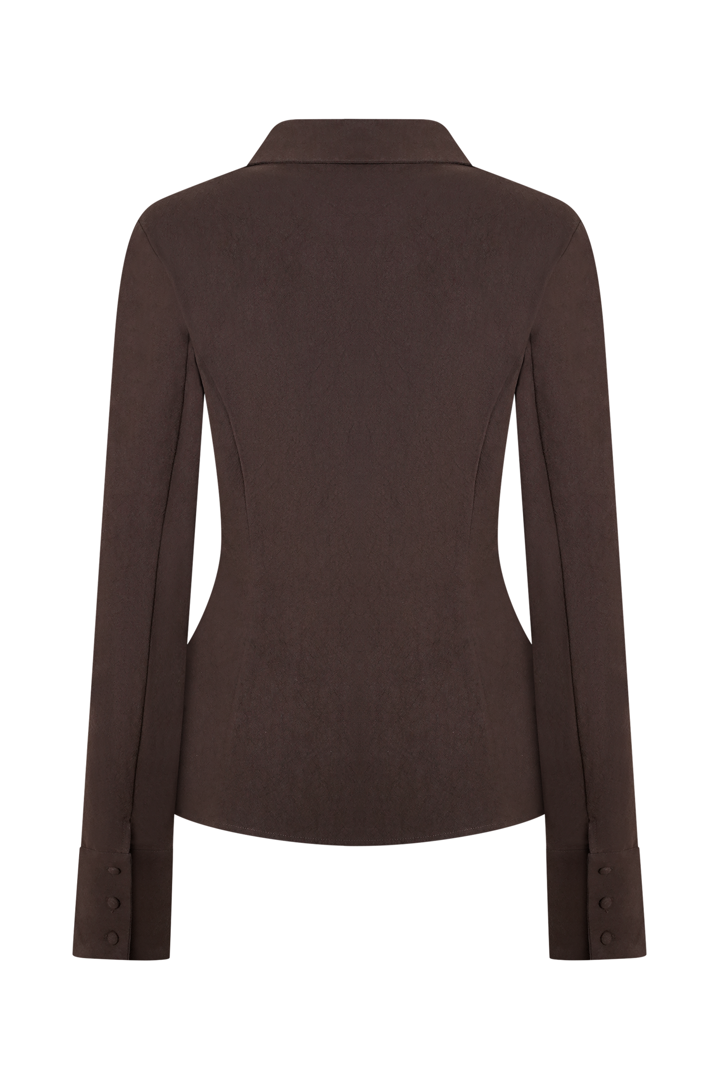 Annalee Cotton Beaded Tie Shirt - Dark Espresso