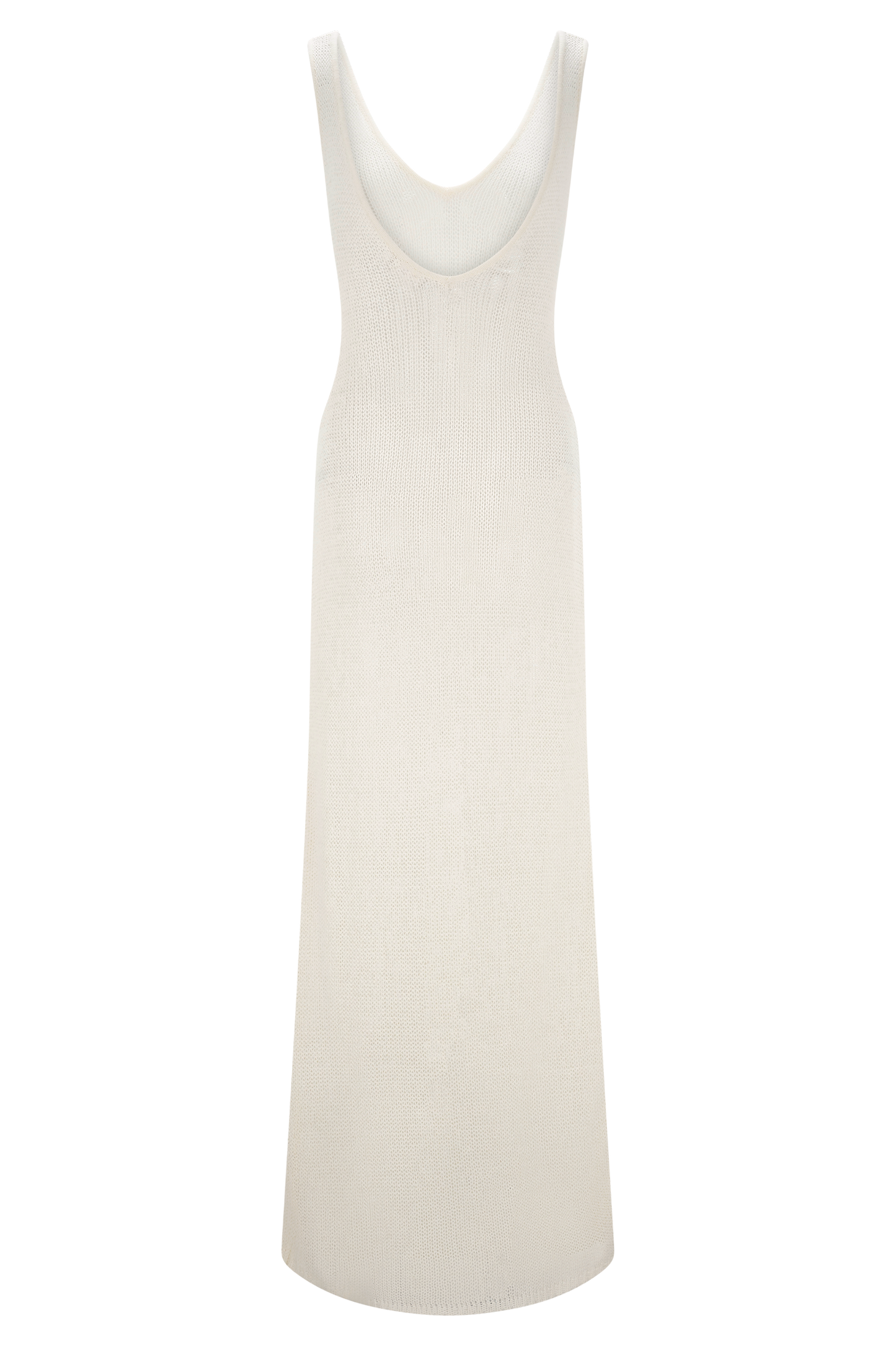 Ari Tape Yarn Knit Maxi Dress - White
