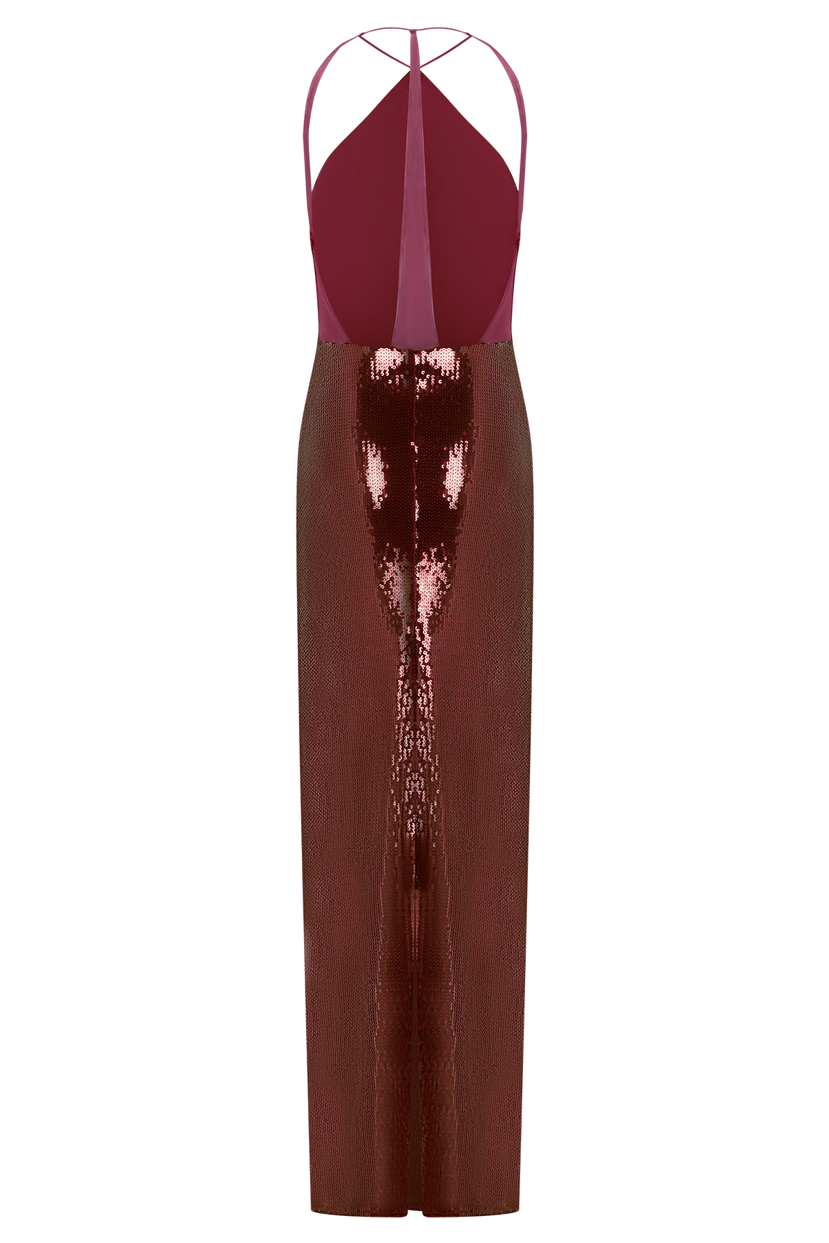 Baldwin Sequin Cut Out Maxi Dress - Mahogany