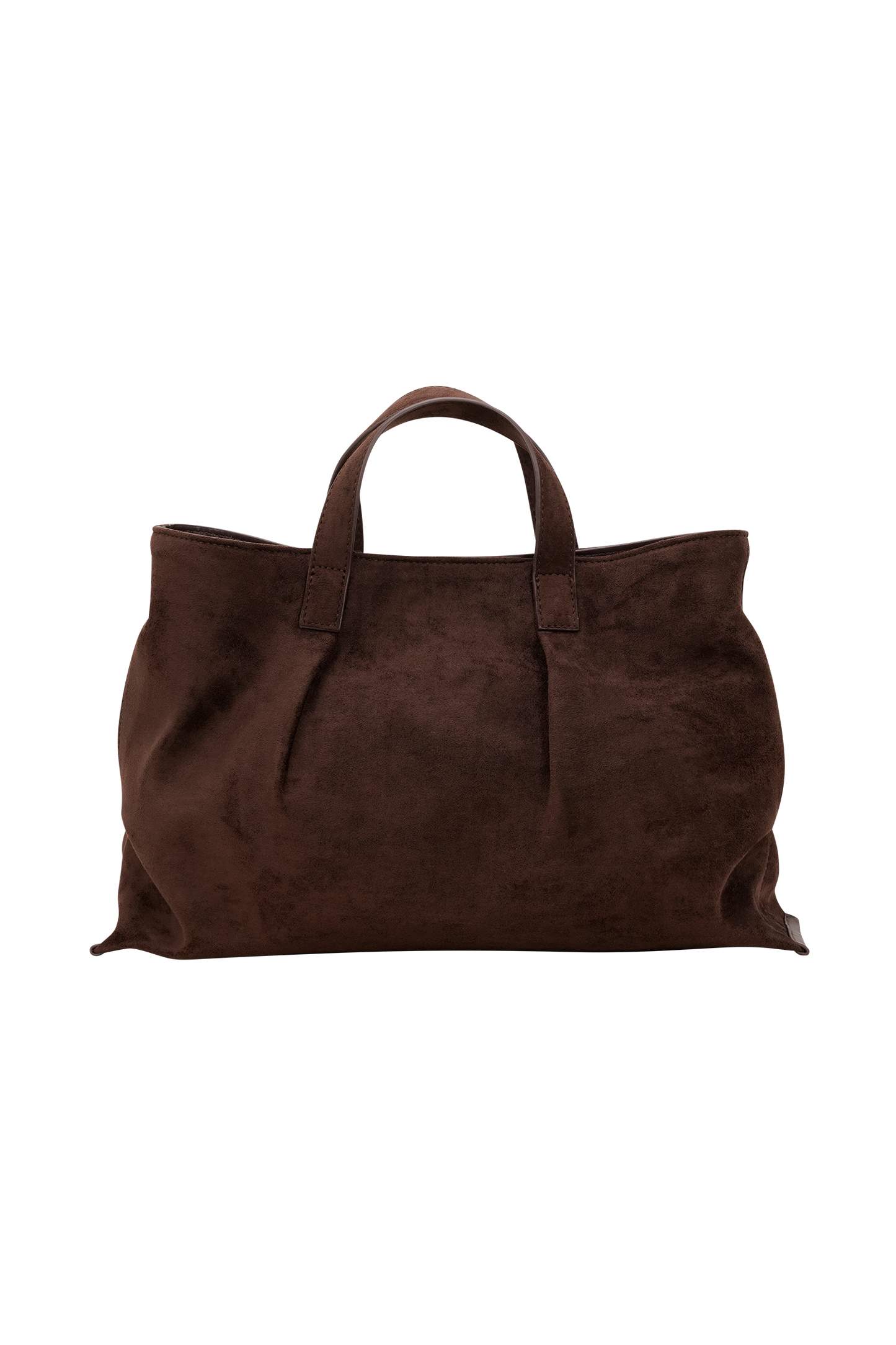 Baylor Faux Suede Bag - Chocolate