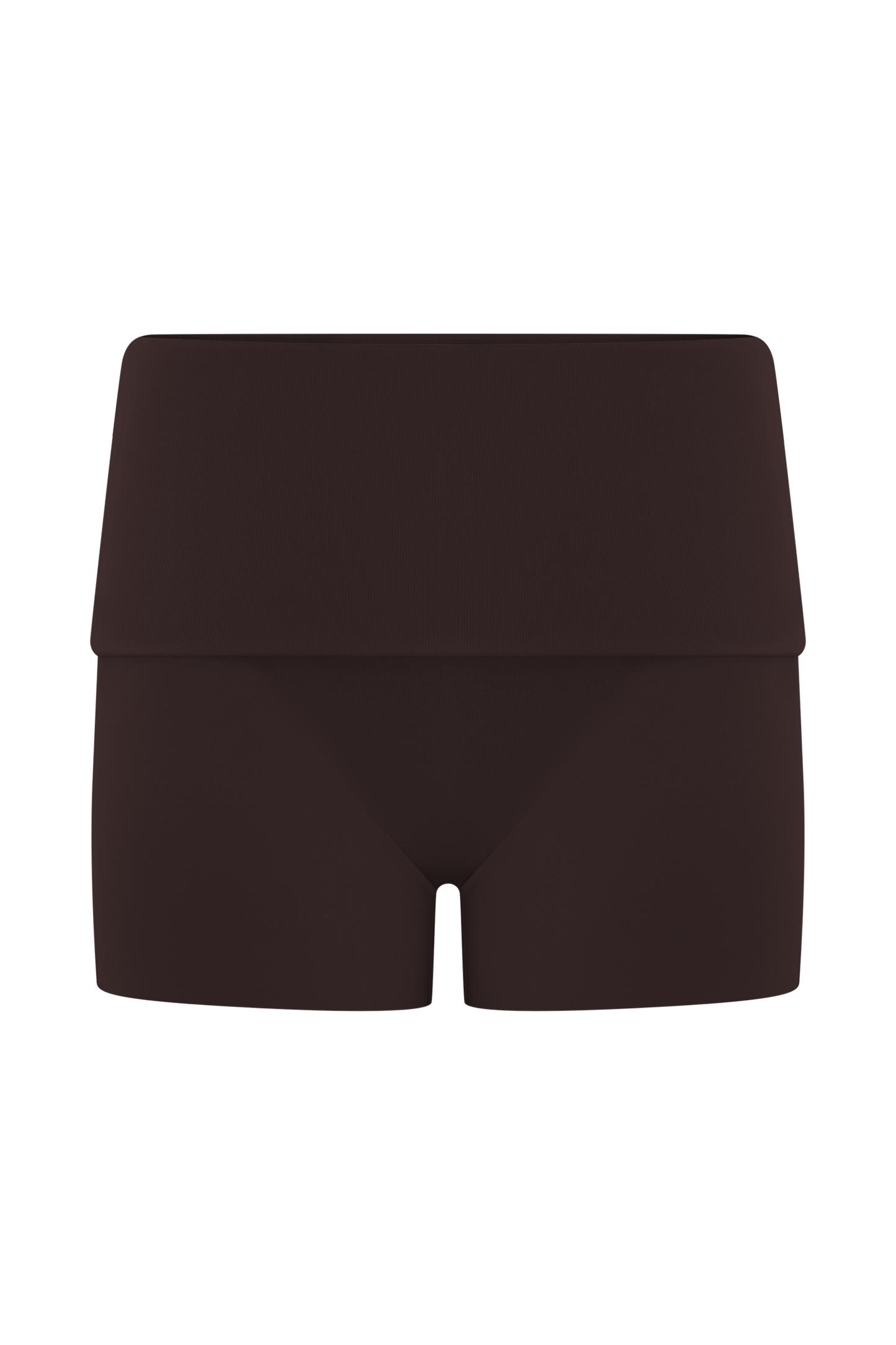 Birdie Fold Over Shorts - Chocolate