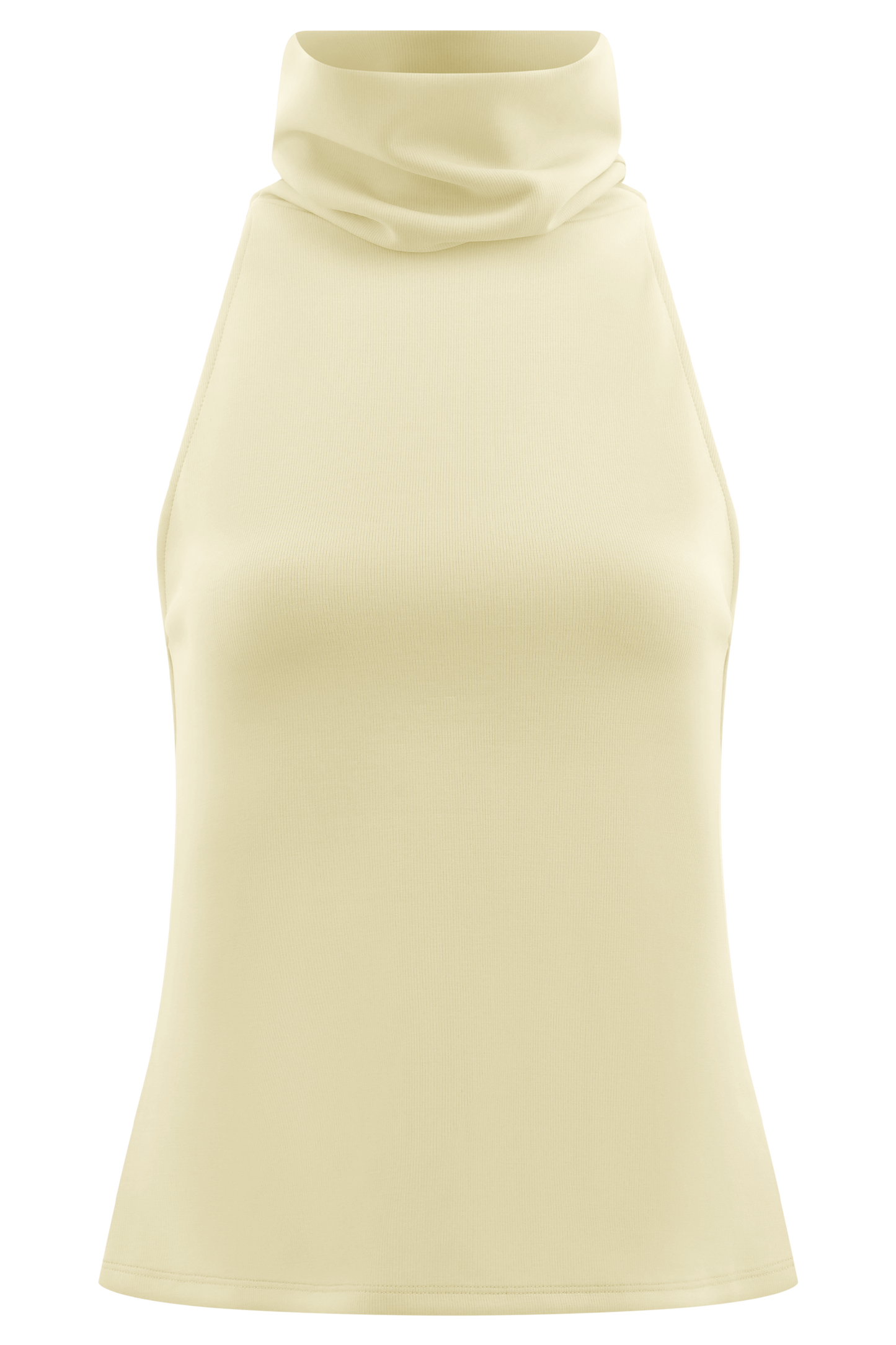 Birdie High Neck Sleeveless Top - Ivory