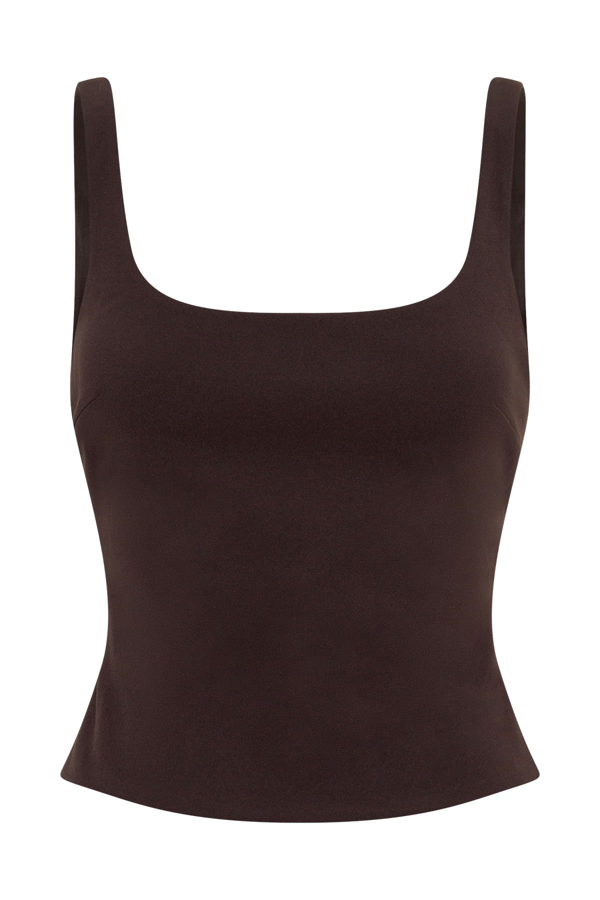 Blanca Stretch Crepe Cami Top - Chocolate