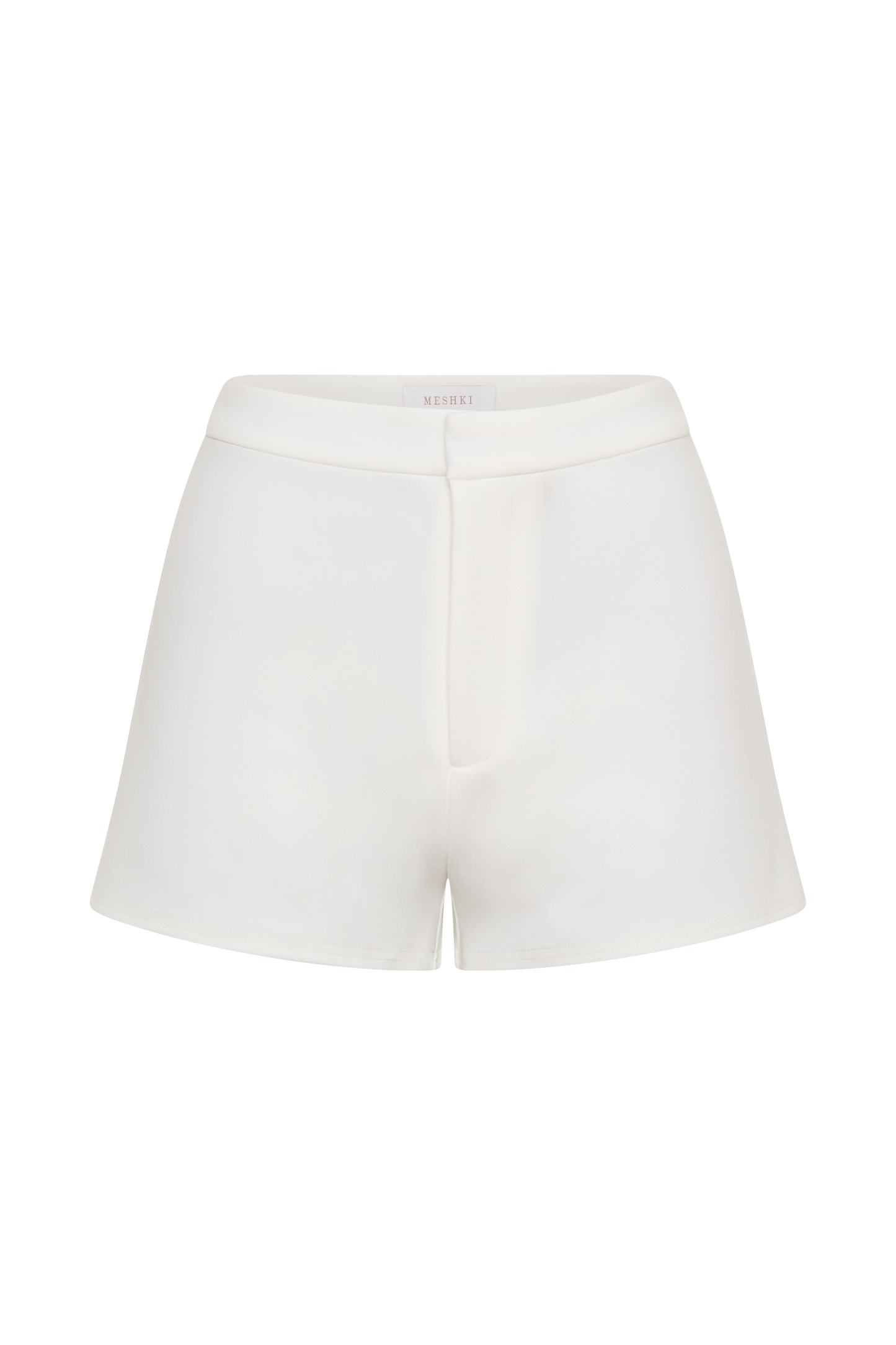 Blanca Stretch Crepe Shorts - White
