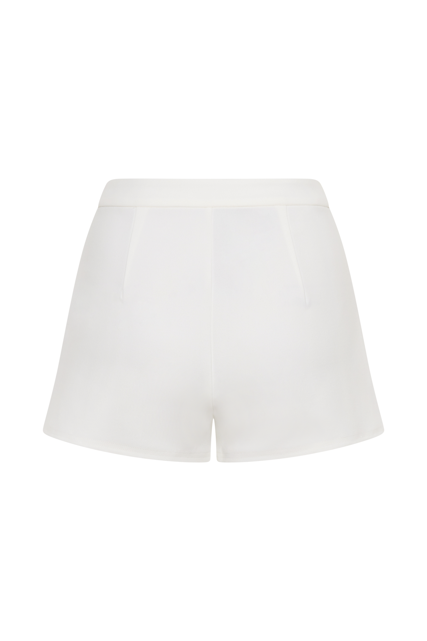 Blanca Stretch Crepe Shorts - White