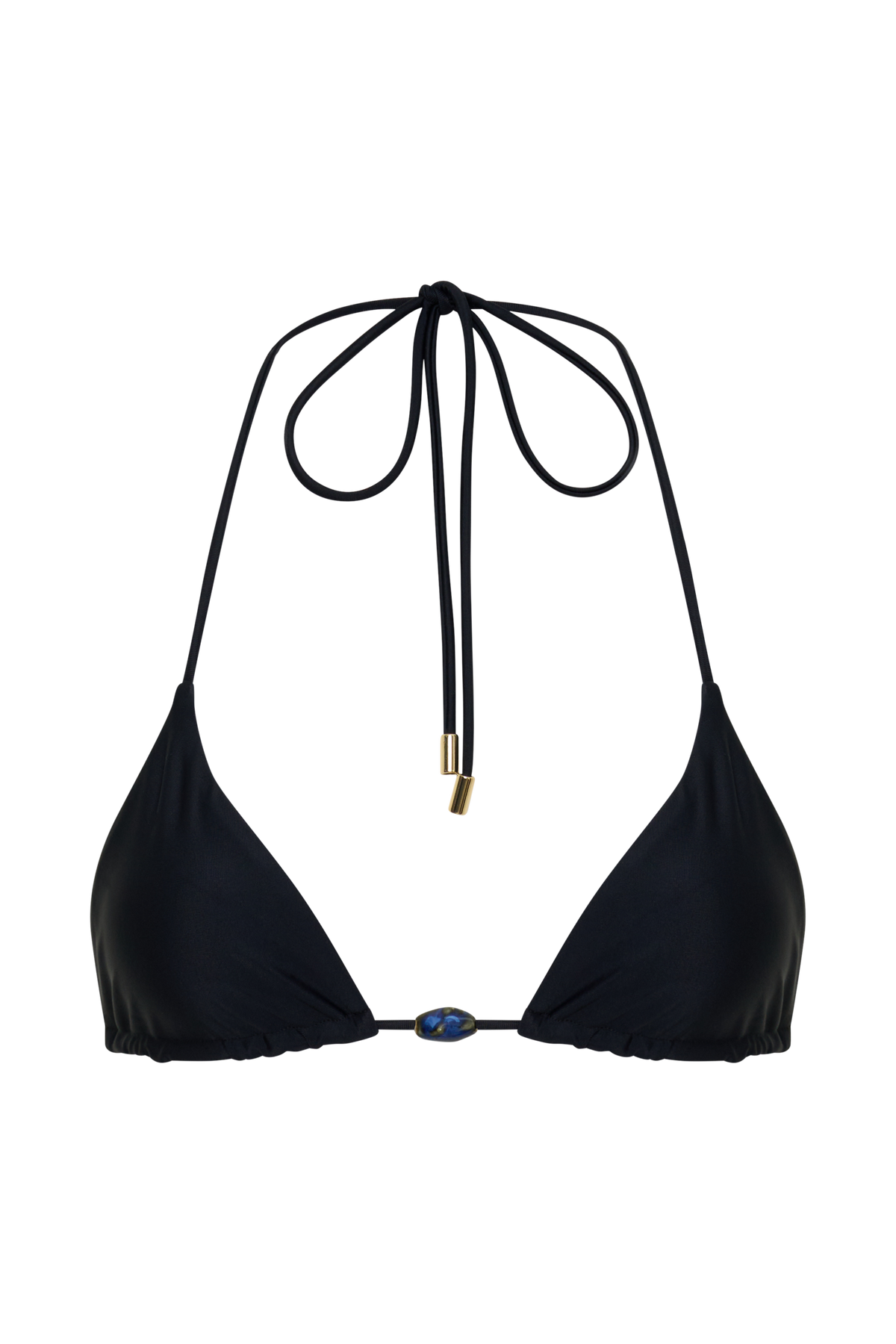Blossom Classic Triangle Bikini Top - Black