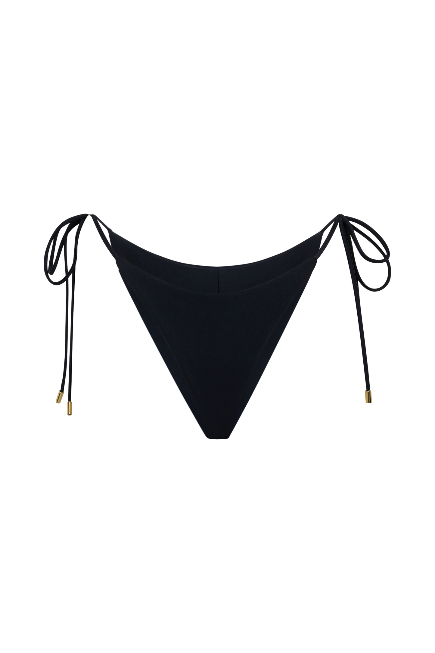Blossom Side Tie Bikini Bottom - Black