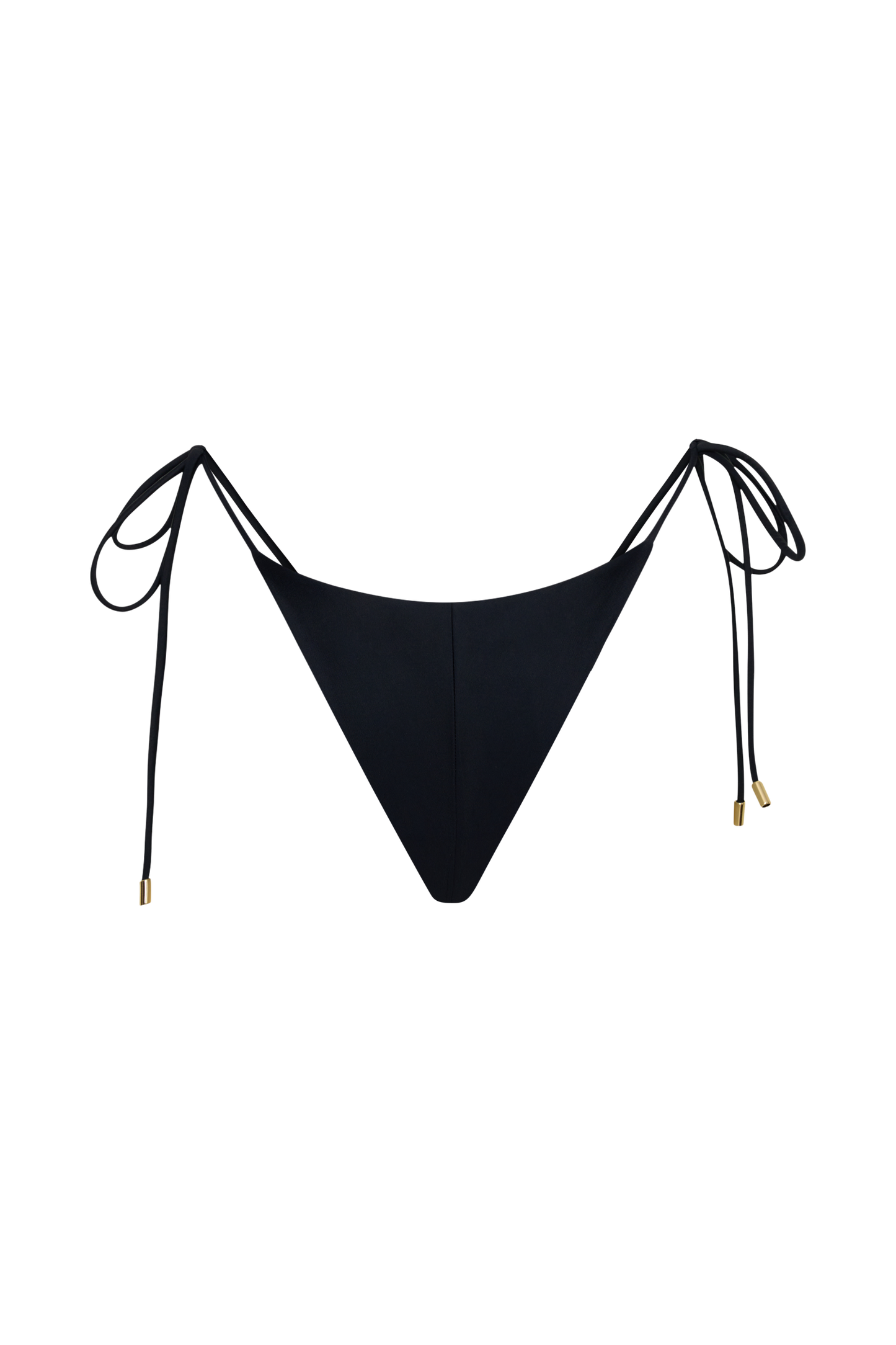 Blossom Side Tie Bikini Bottom - Black