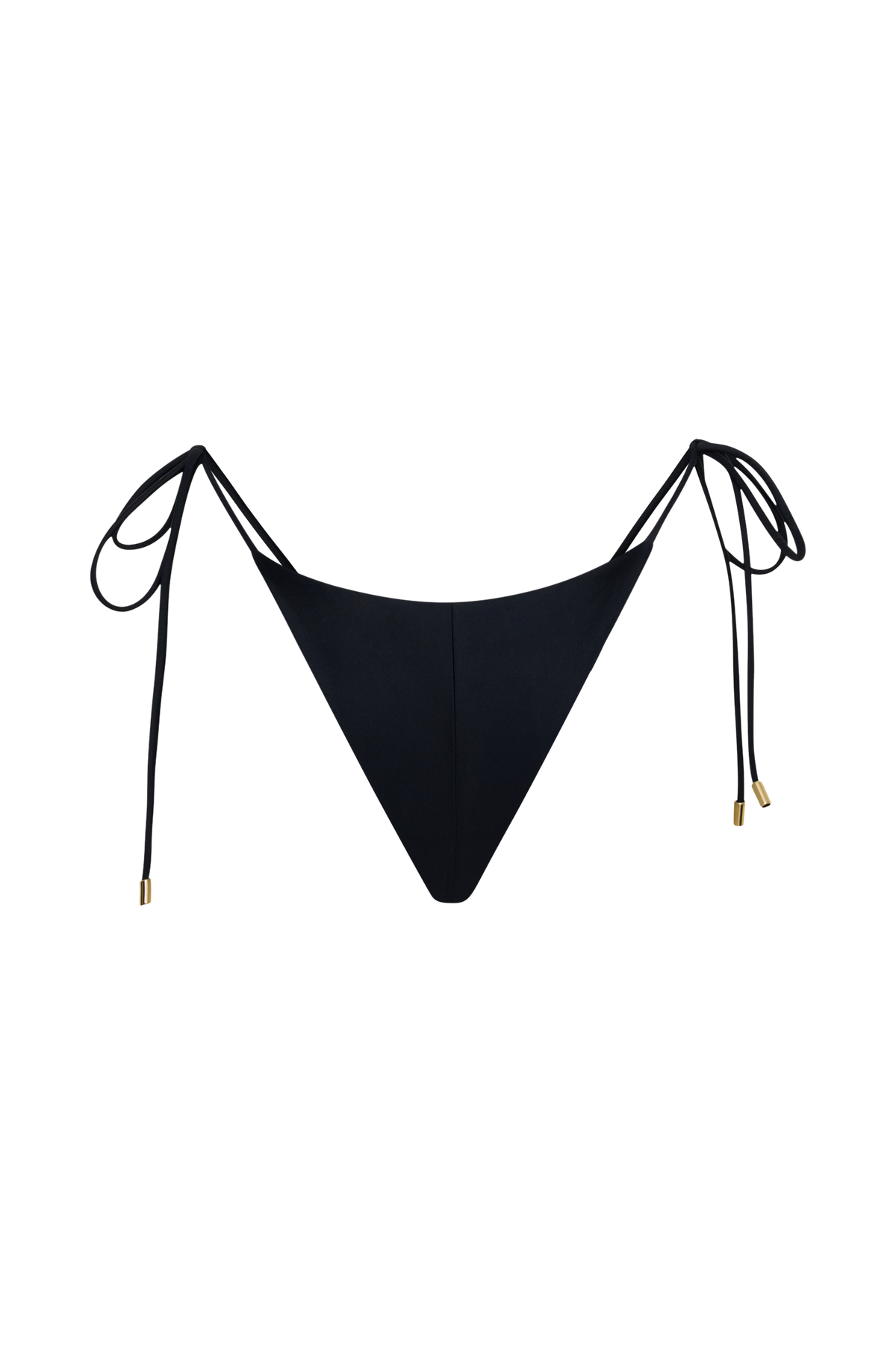 Blossom Side Tie Bikini Bottom - Black