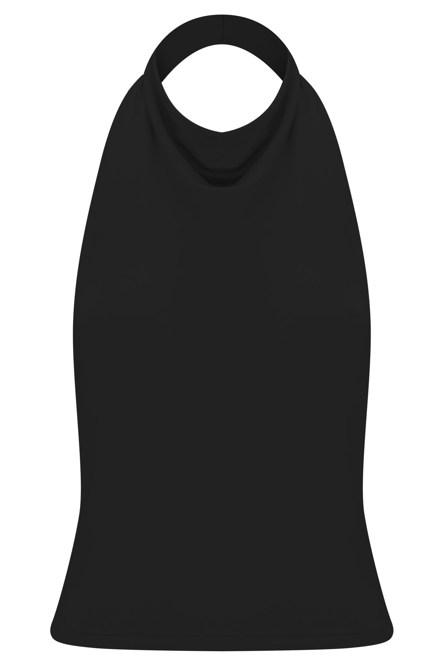 Calandra Slinky Halter Top With Hardware - Black