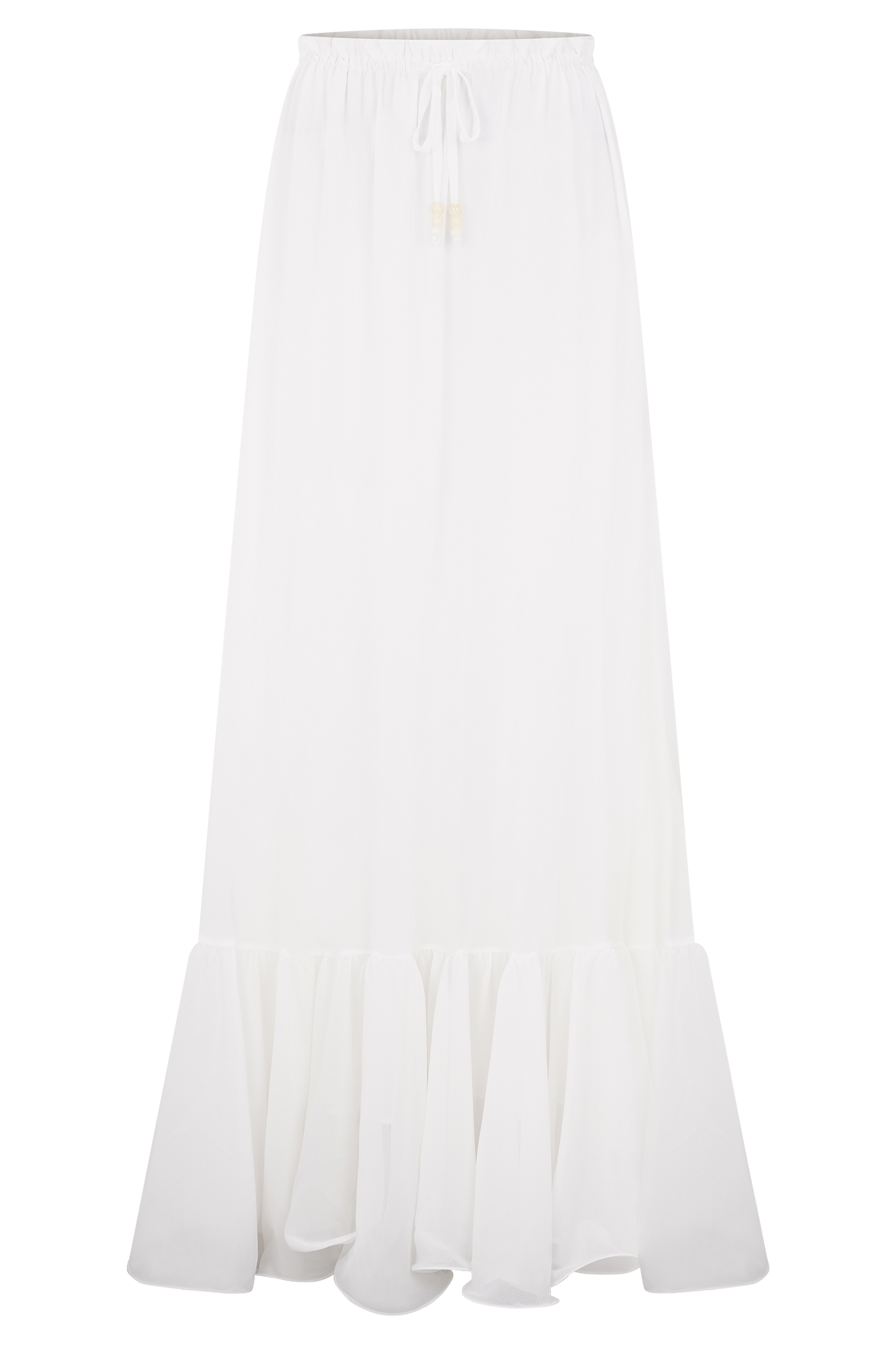 Carlie Chiffon Maxi Skirt - Ivory