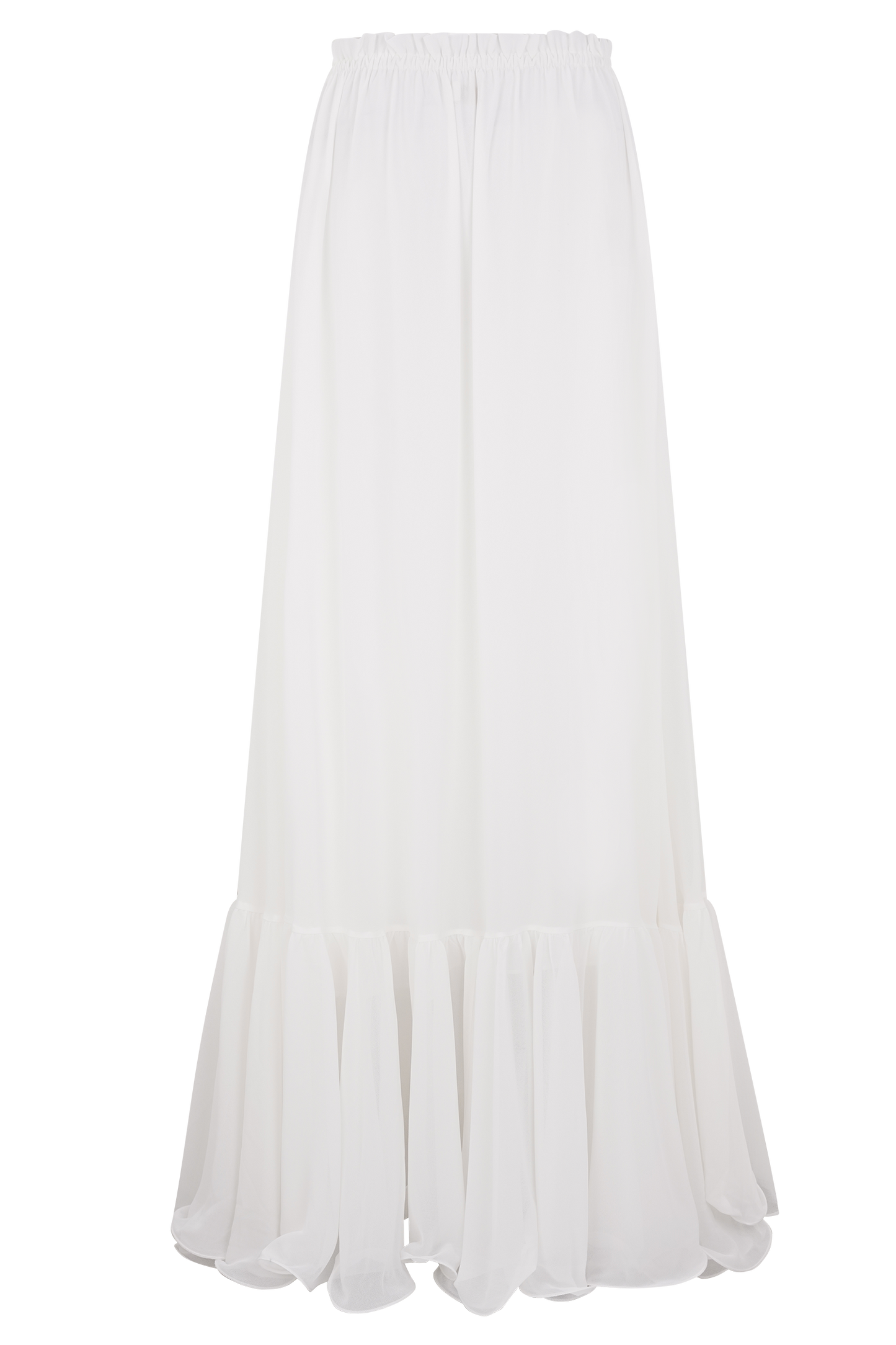 Carlie Chiffon Maxi Skirt - Ivory