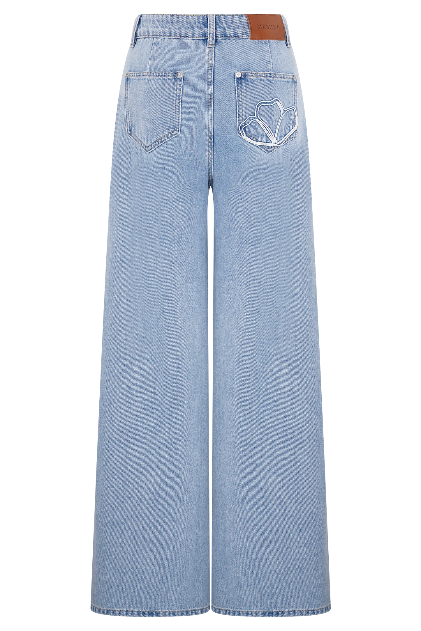 Carmella Embroided Jeans - Mid Blue