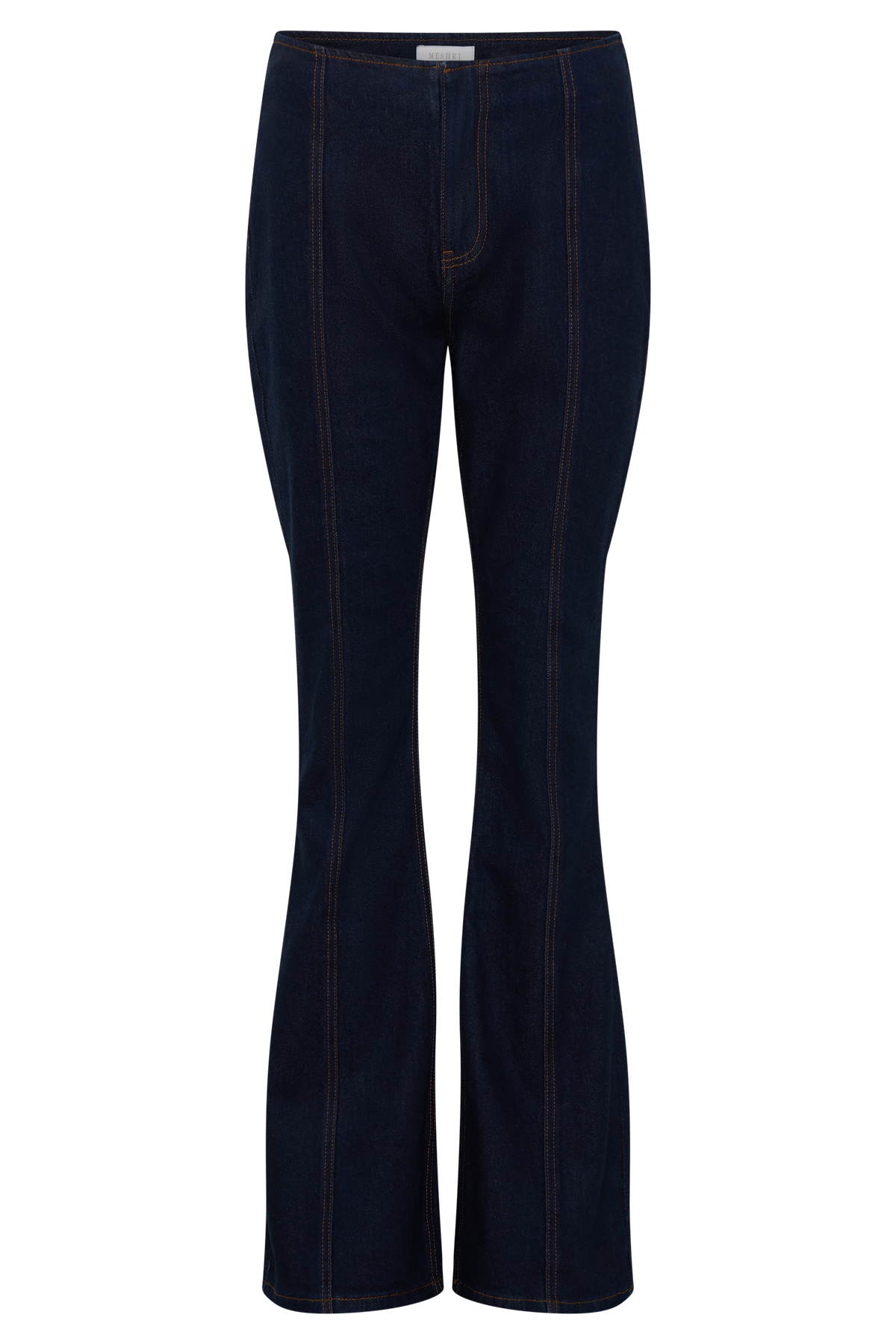 Clio Paneled Flare Jeans - Indigo Blue