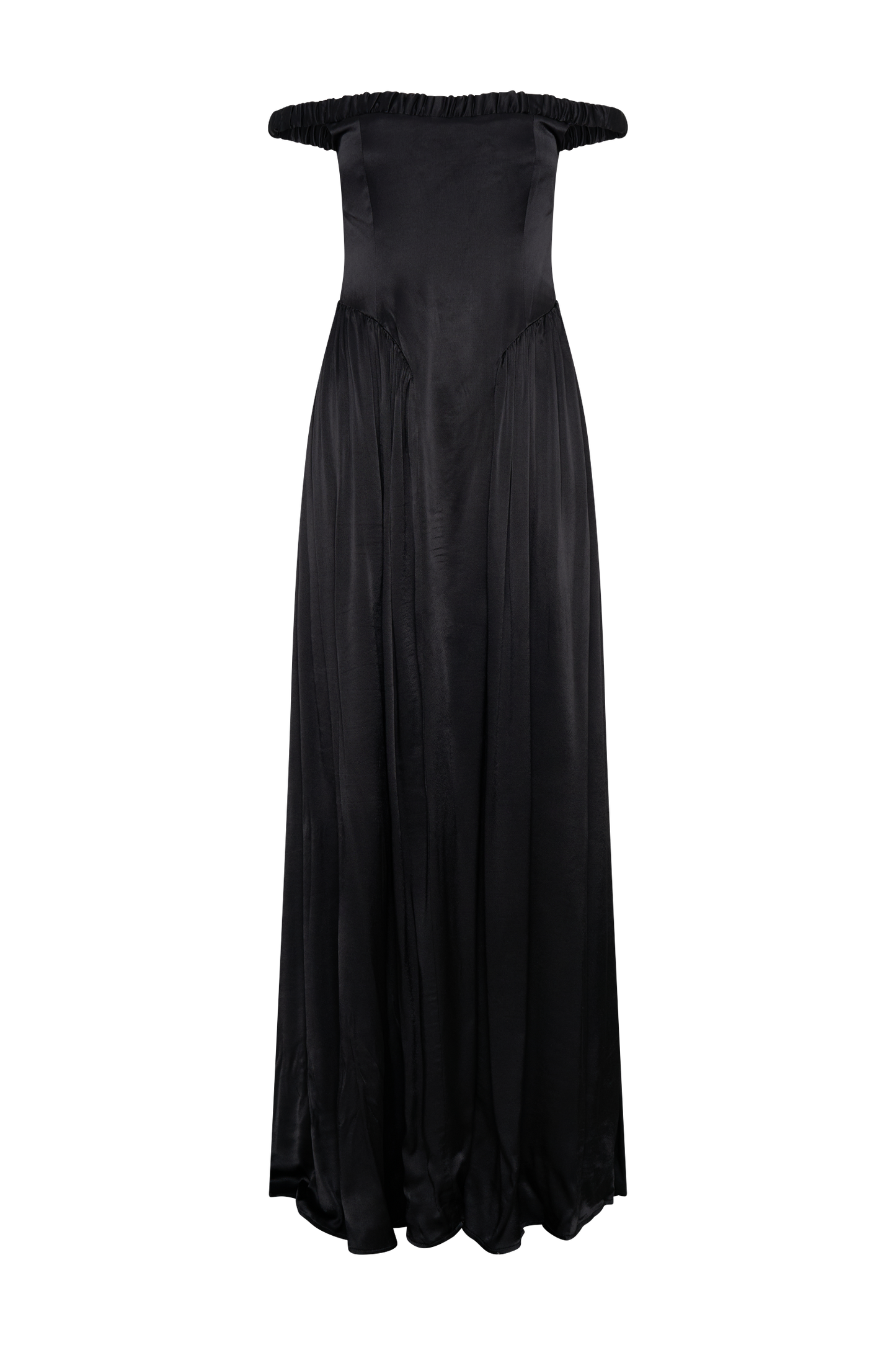 Coco Dropped Waist Maxi Dress - Black