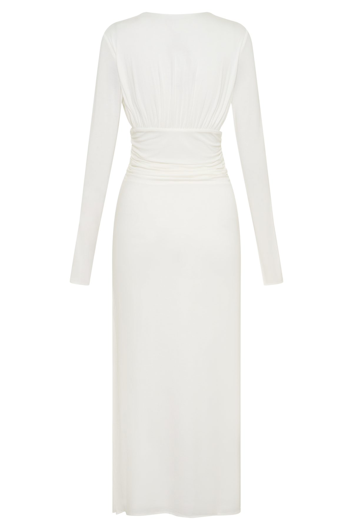 Drusilla Long Sleeve Modal Maxi Dress - White