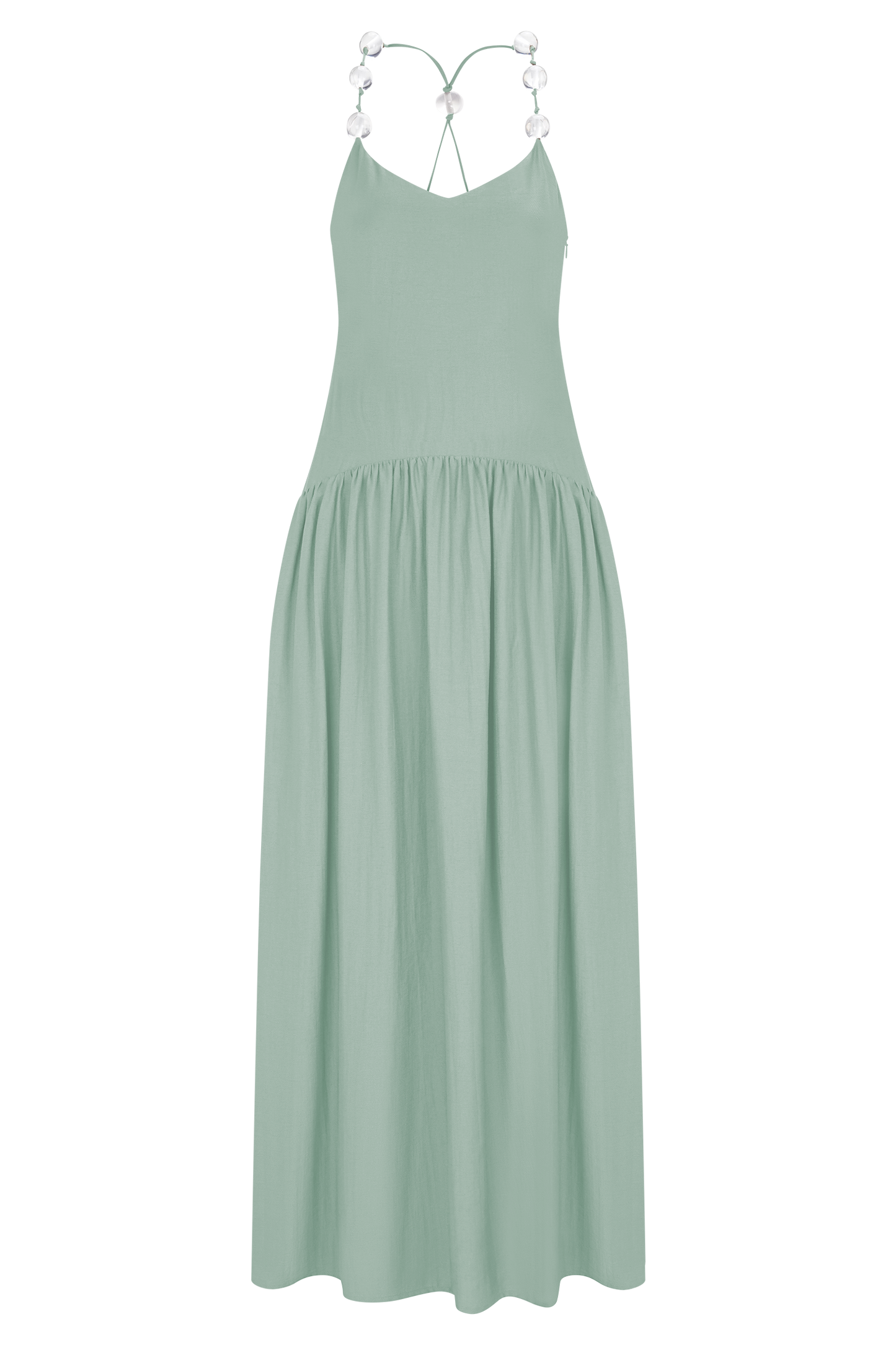 Darling Linen Maxi Dress - Sage