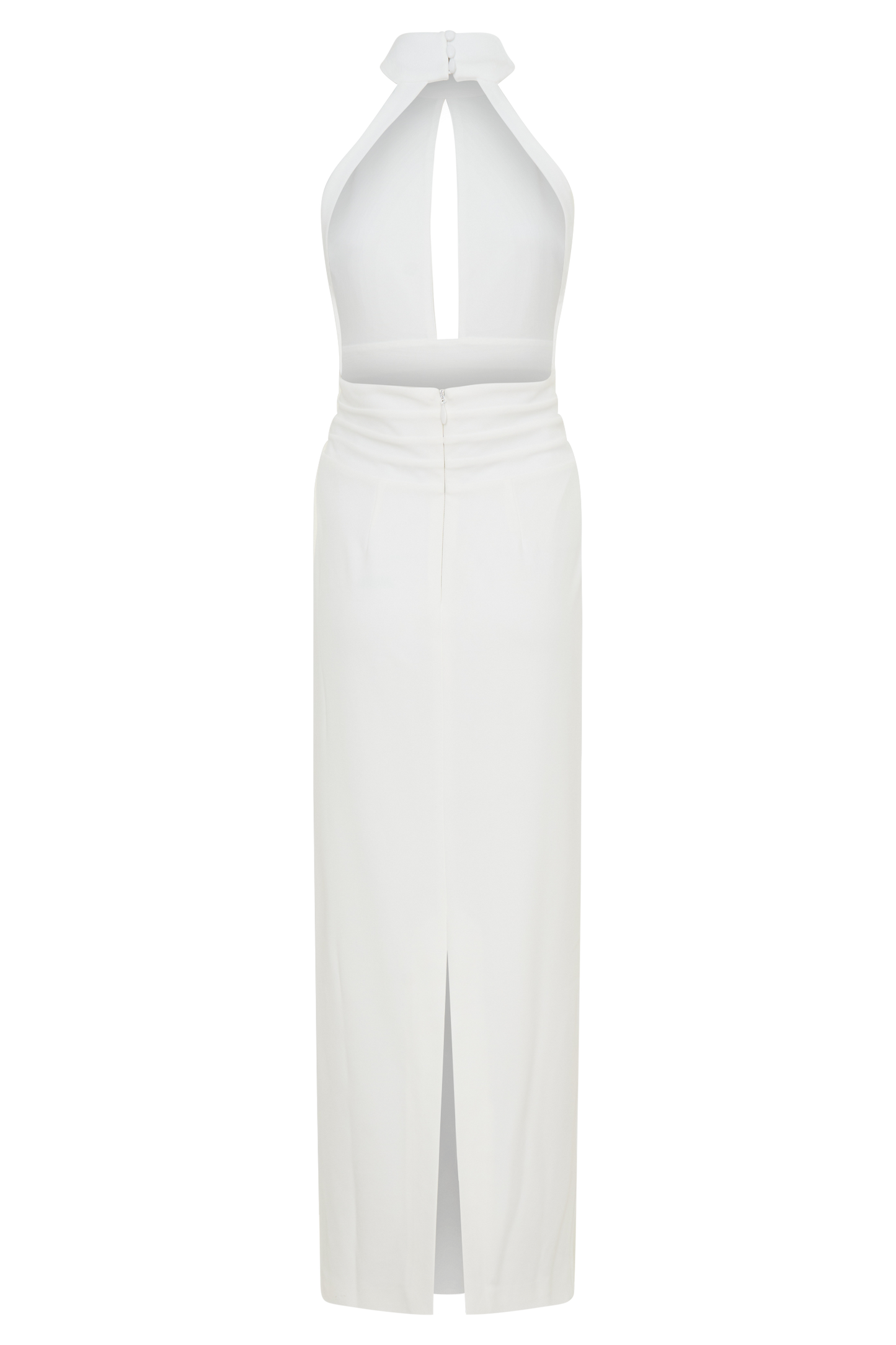 Elan Stretch Crepe Maxi Dress - White