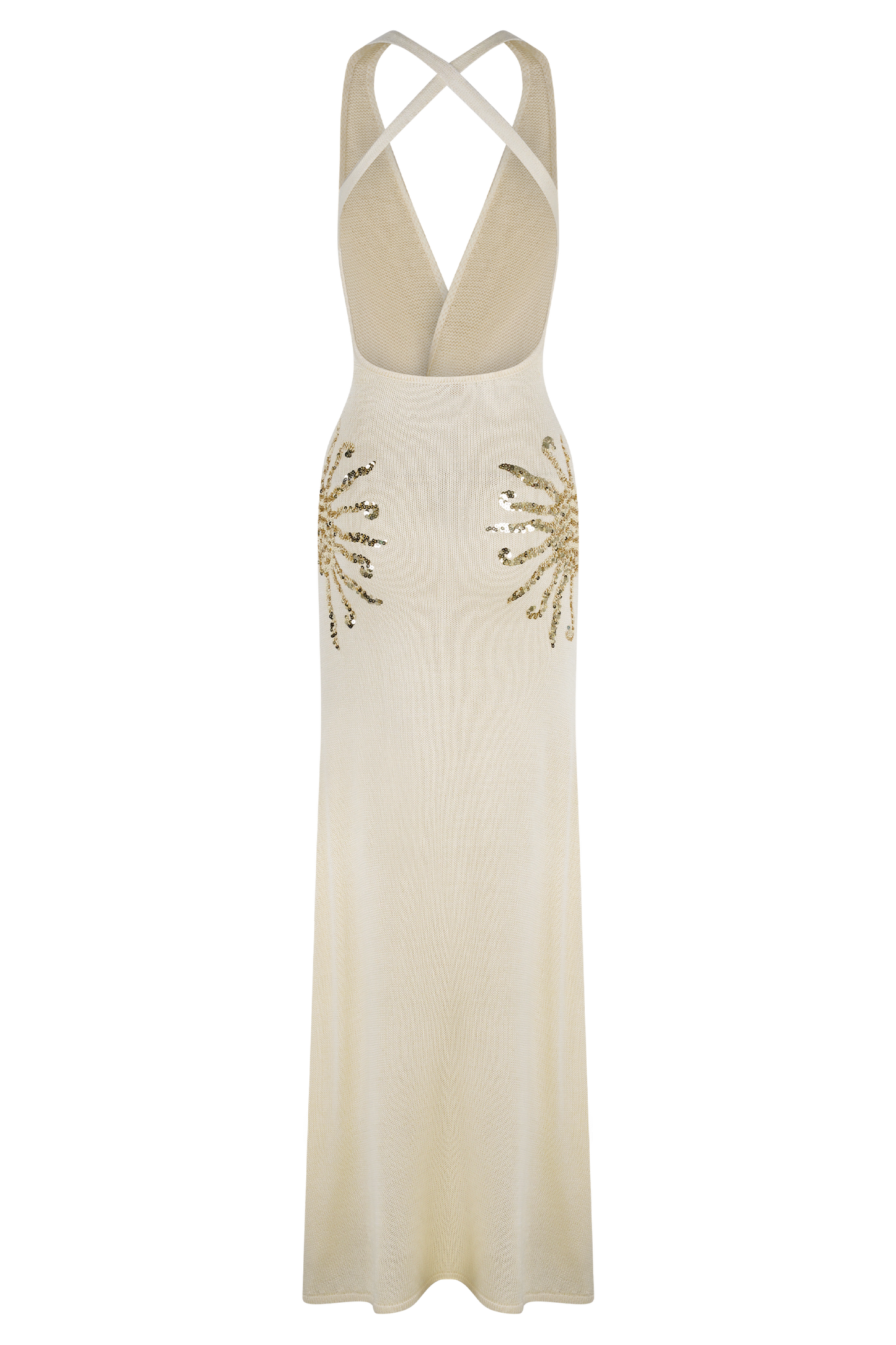 Ellington Knit Maxi Dress With Sequin - Ivory
