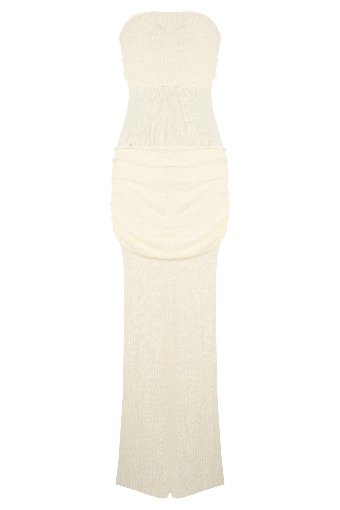 Elora Strapless Knit Maxi Dress - Ivory