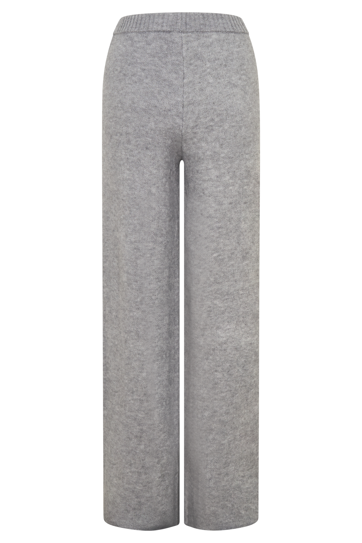 Evan Knit Wide Leg Pants - Grey Marle