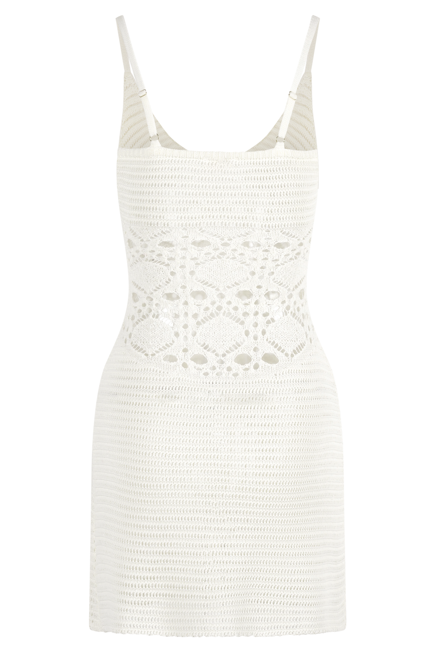 Everette Crochet Knit Mini Dress - Ivory