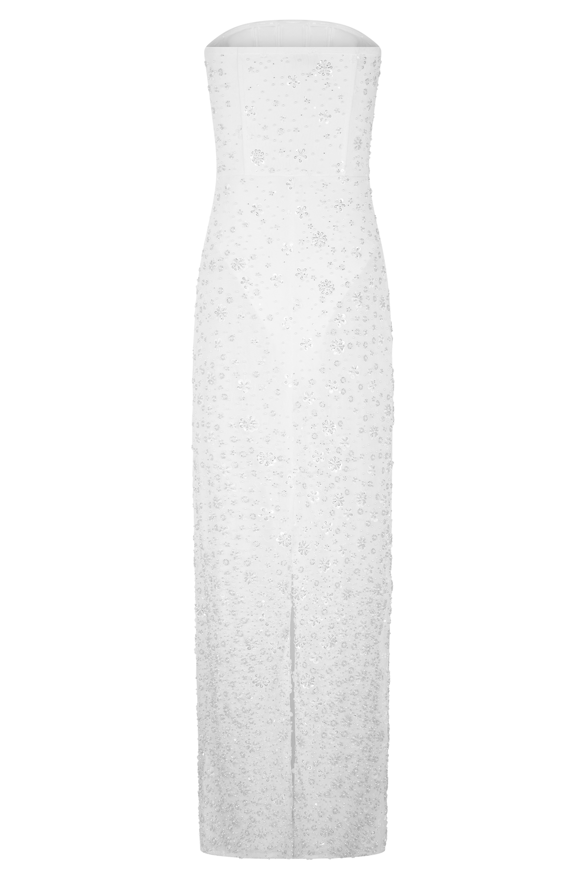 Gemma Strapless Embellished Maxi Dress - Ivory