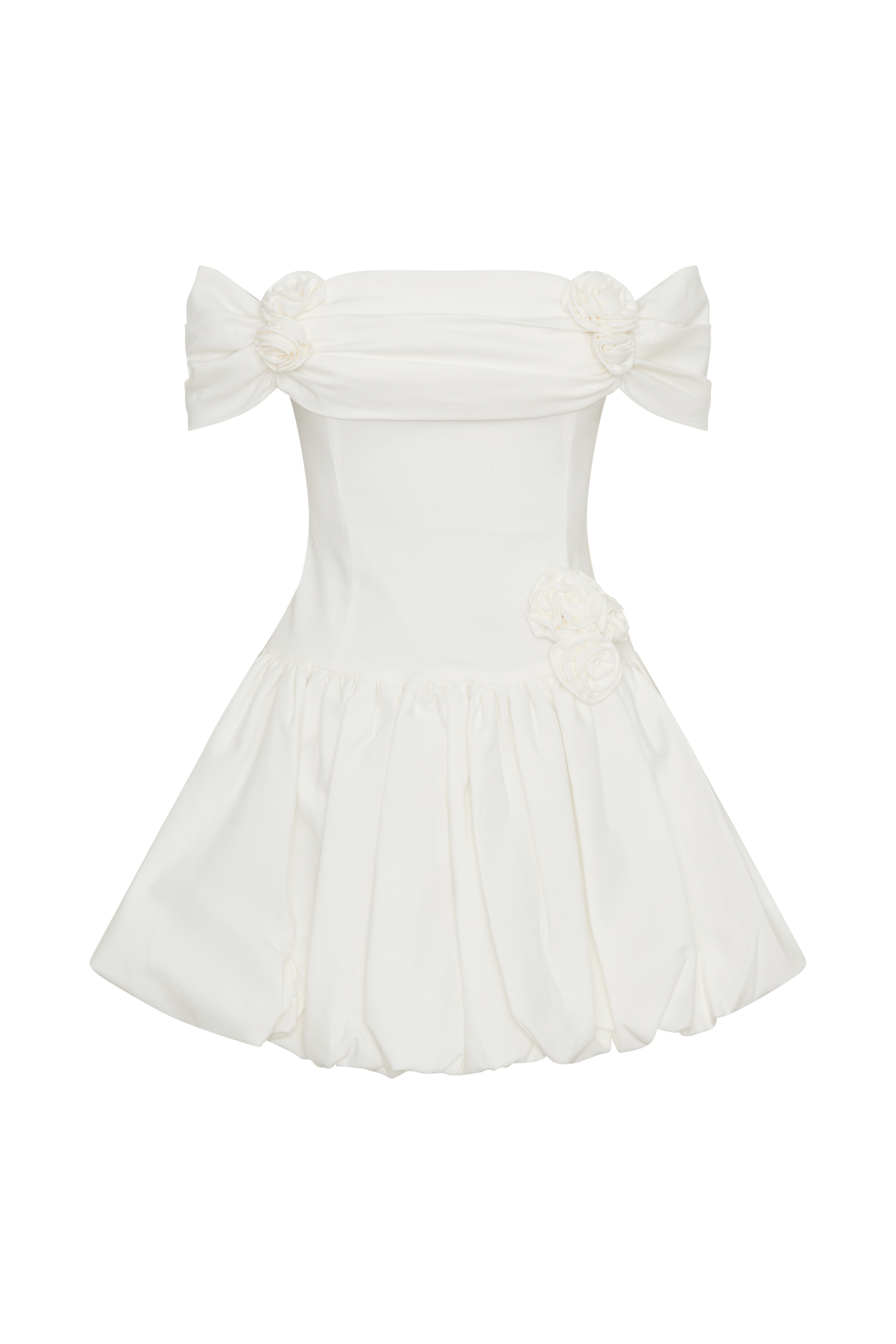 Giovanna Off Shoulder Mini Dress - White